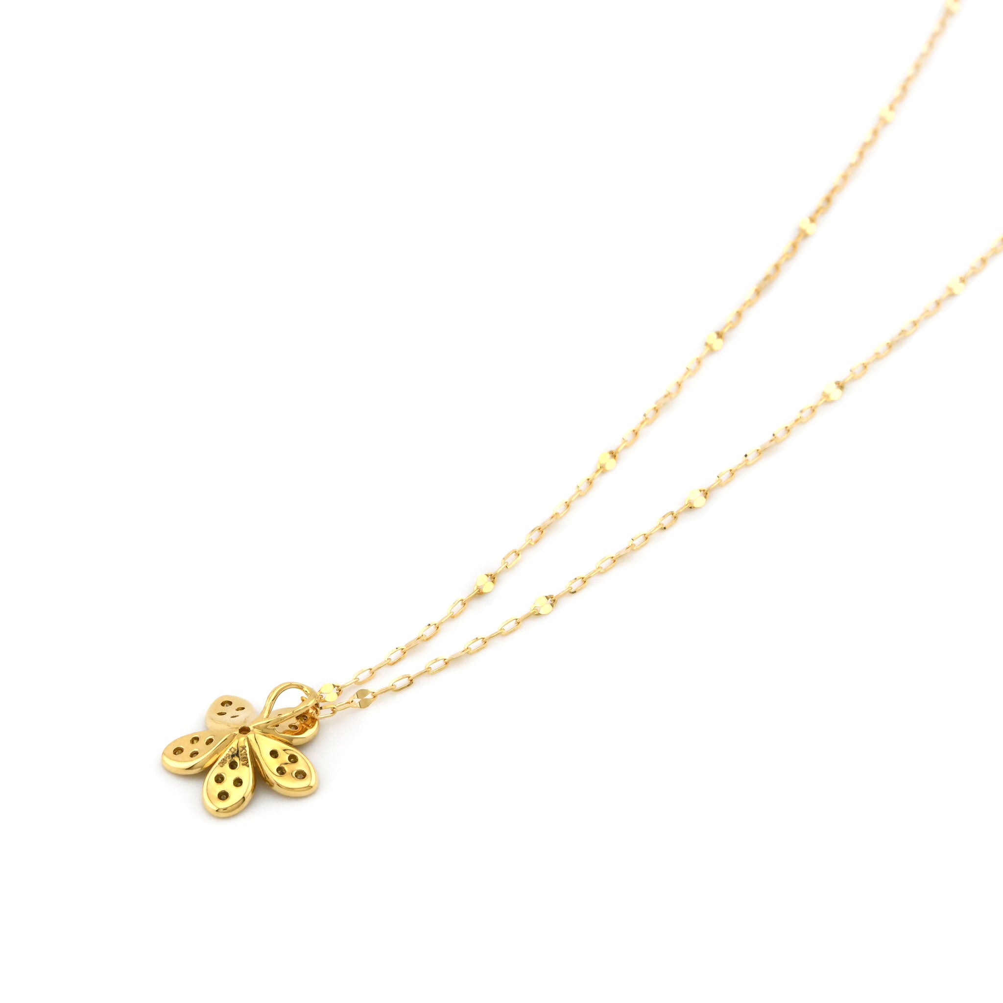 天然 イエローダイヤモンド ネックレス ナチュラル INTENSE YELLOW ダイヤモンド 計0.30ct K18YG イエローゴールド ダイヤ ペンダント ANW022K