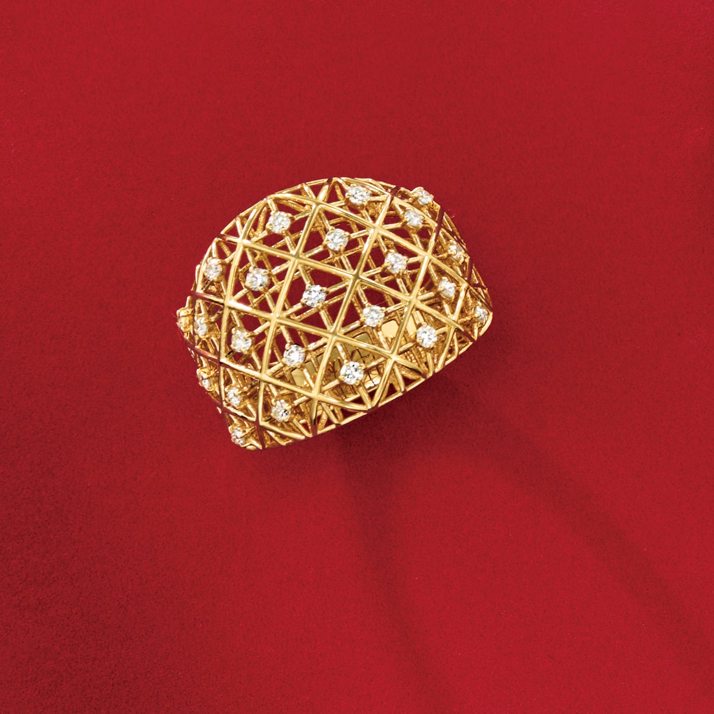 ダイヤモンド リング K18YG KA25W11