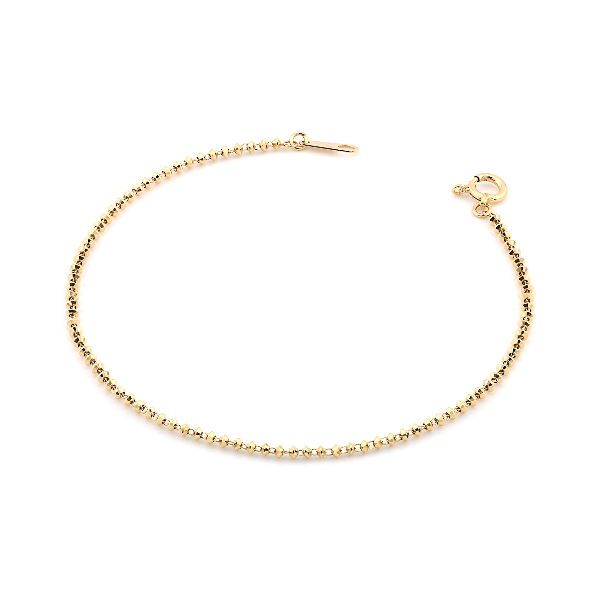 JULY/NINE Sea ブレスレット ゴールド SV925×K18GP 新品 K18YG ブレスレット イエローゴールド チェーン 17cm