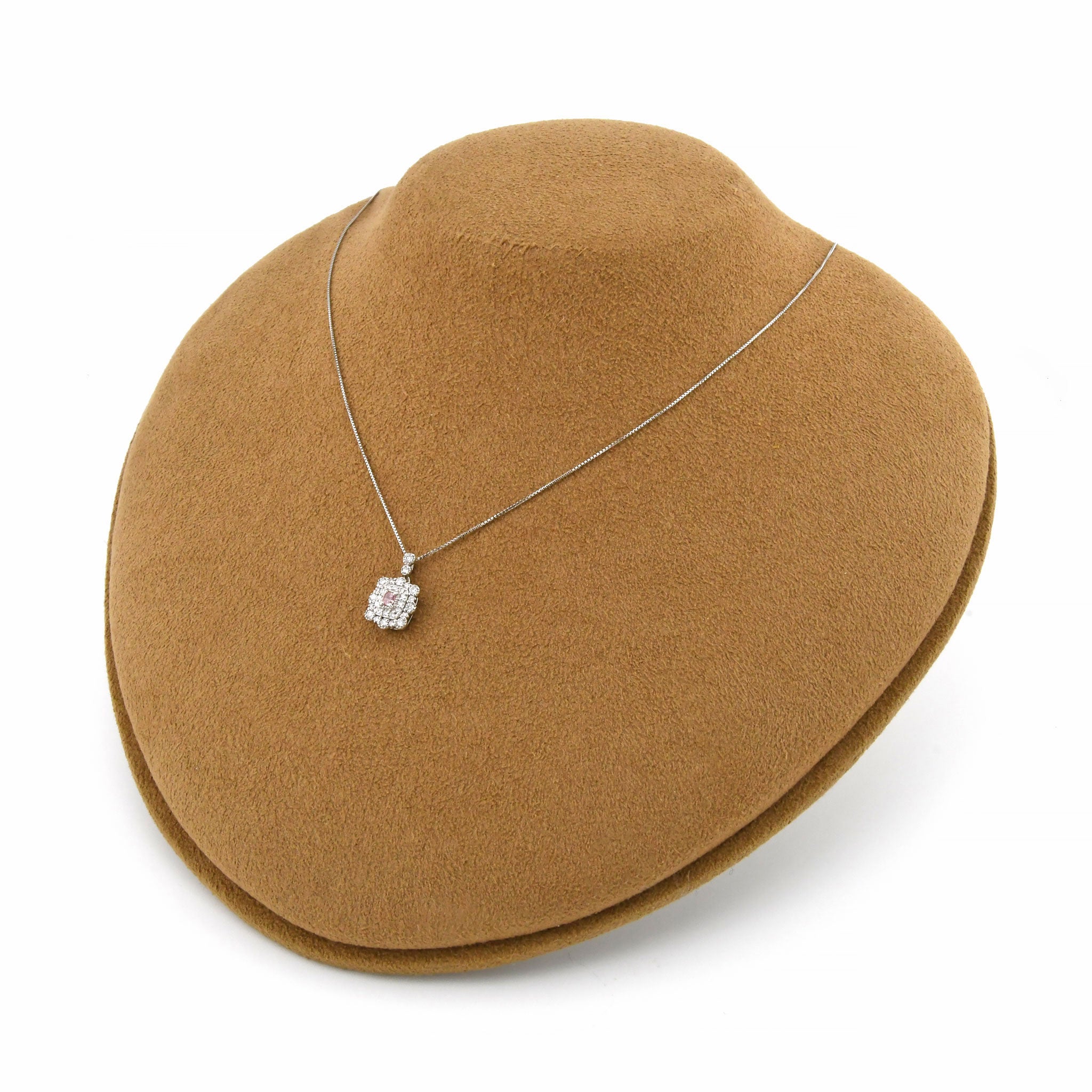 【1点もの・鑑定書付き】天然 ピンクダイヤモンド ネックレス FANCY PINK ダイヤ Pt950 プラチナ ペンダント ANC066P