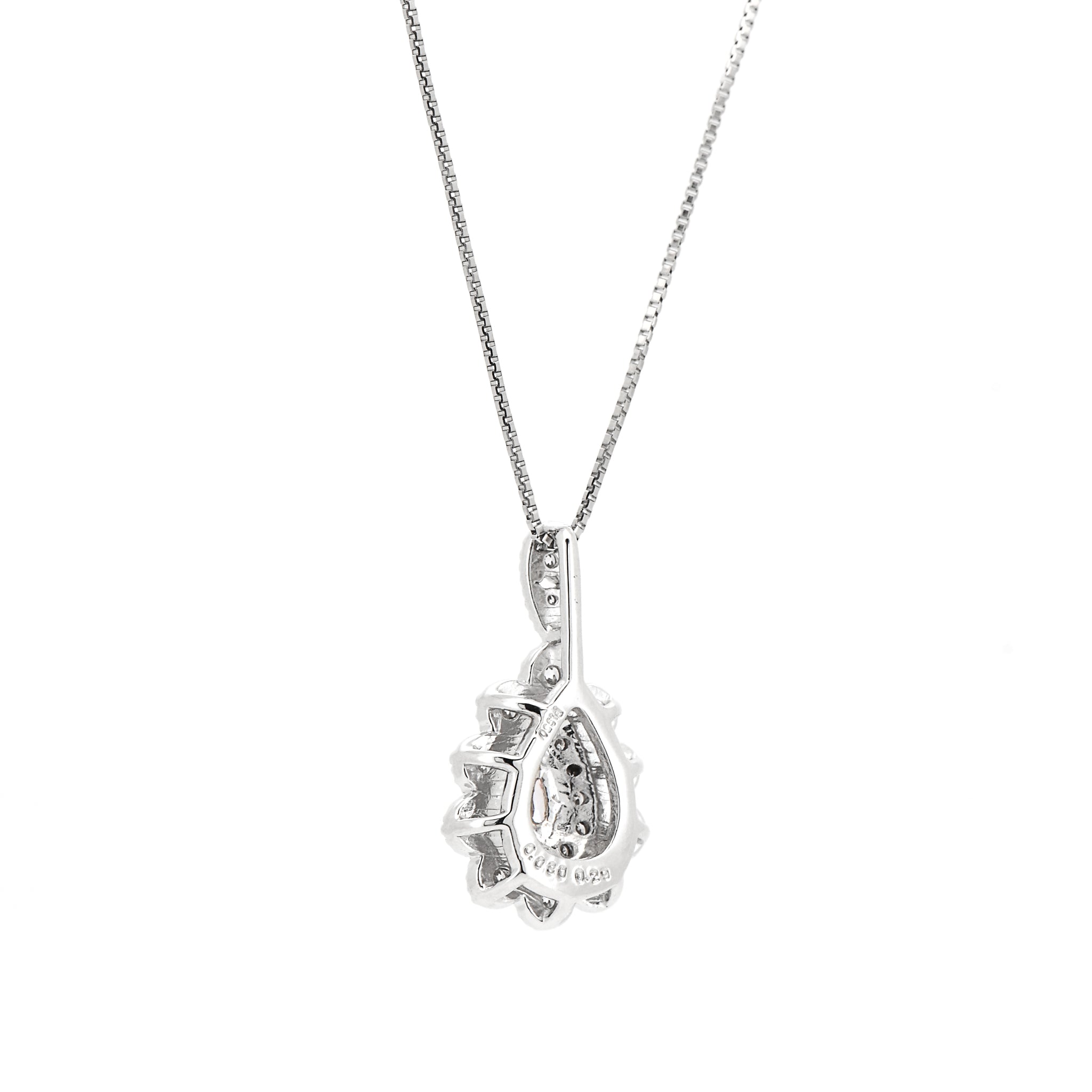 【1点もの・鑑定書付き】天然 ピンクダイヤモンド ネックレス FANCY LIGHT PURPLISH PINK ダイヤ Pt950 プラチナ ペンダント ANC100P