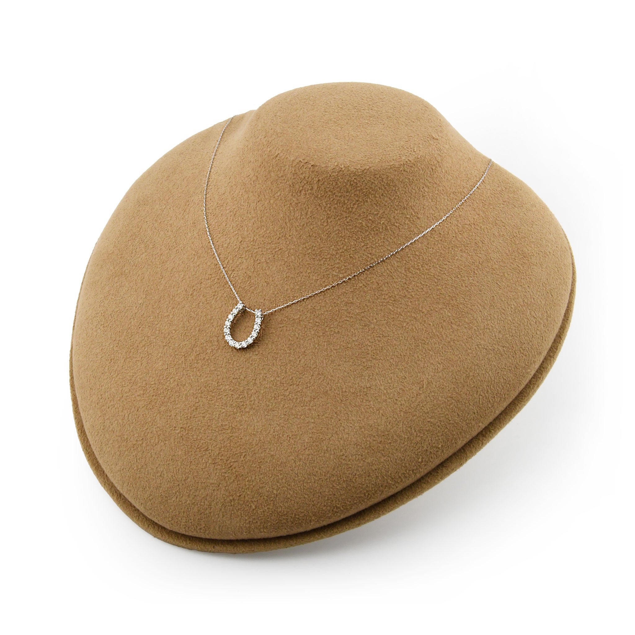 ダイヤモンド 計0.50ct Pt900 馬蹄 ネックレス プラチナ ANC111P