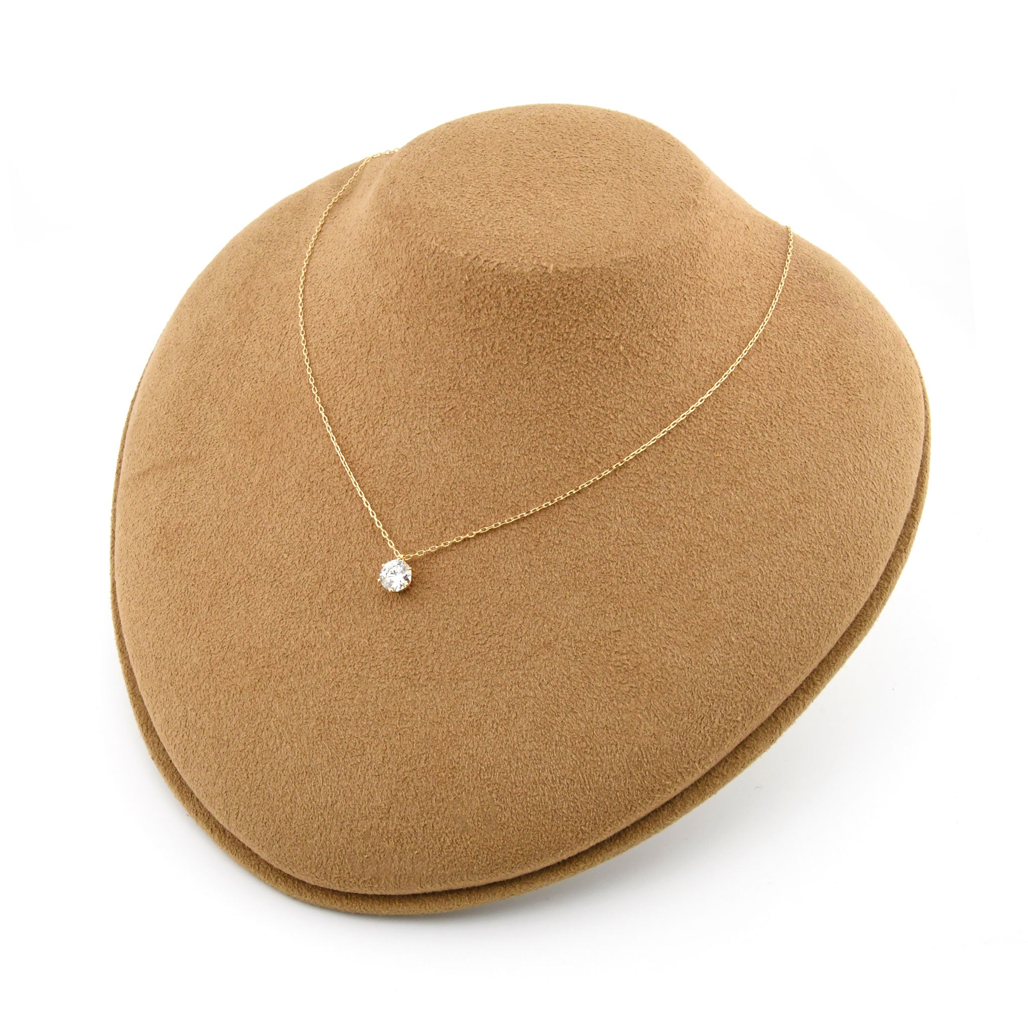 【1点もの・鑑定書付き】ダイヤモンド 1.014ct K18YG イエローゴールド 一粒 ダイヤ ネックレス 6本爪 ANS096K