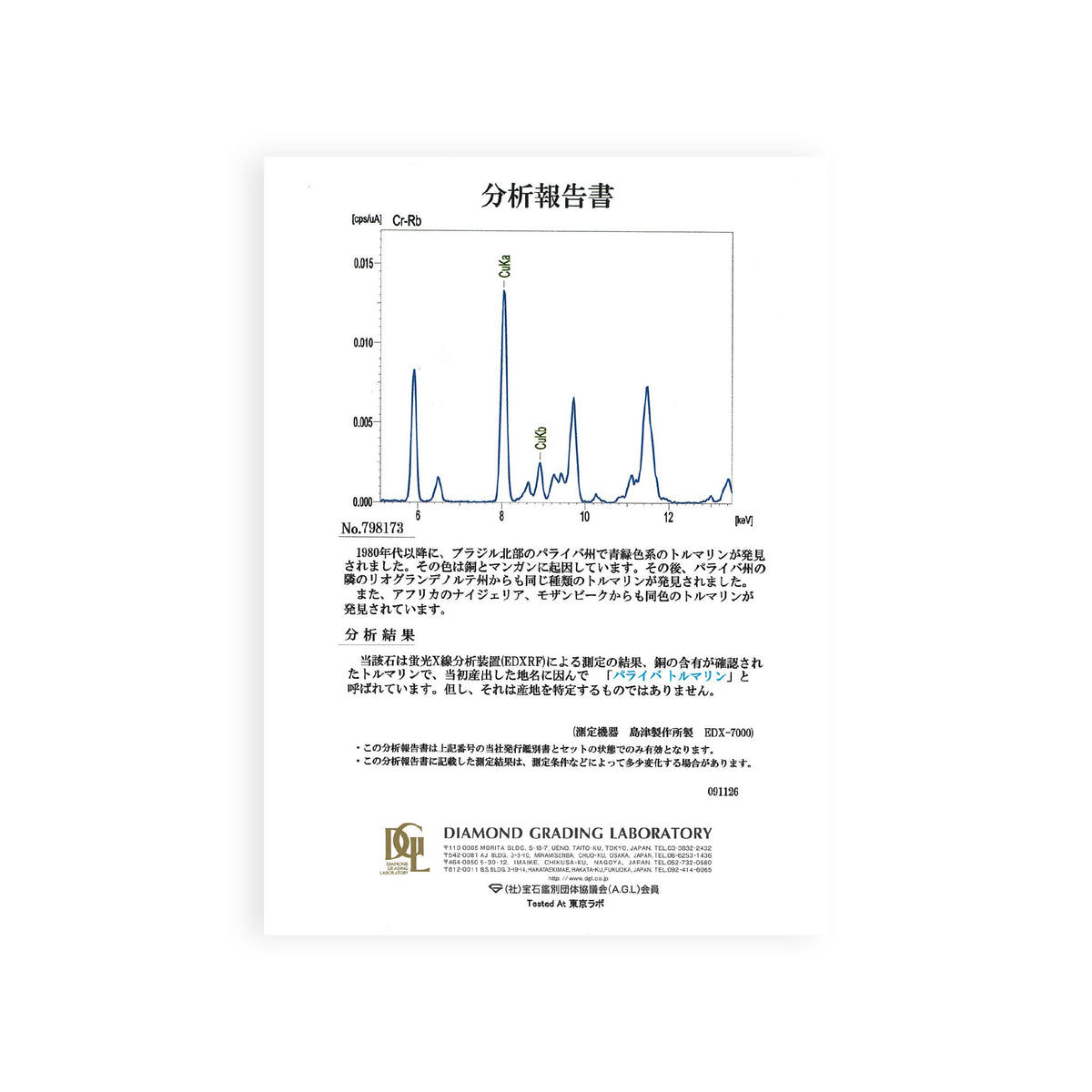 【鑑別書付き】パライバトルマリン 0.12ct Pt950/K18YG ネックレス プラチナ ANS146P