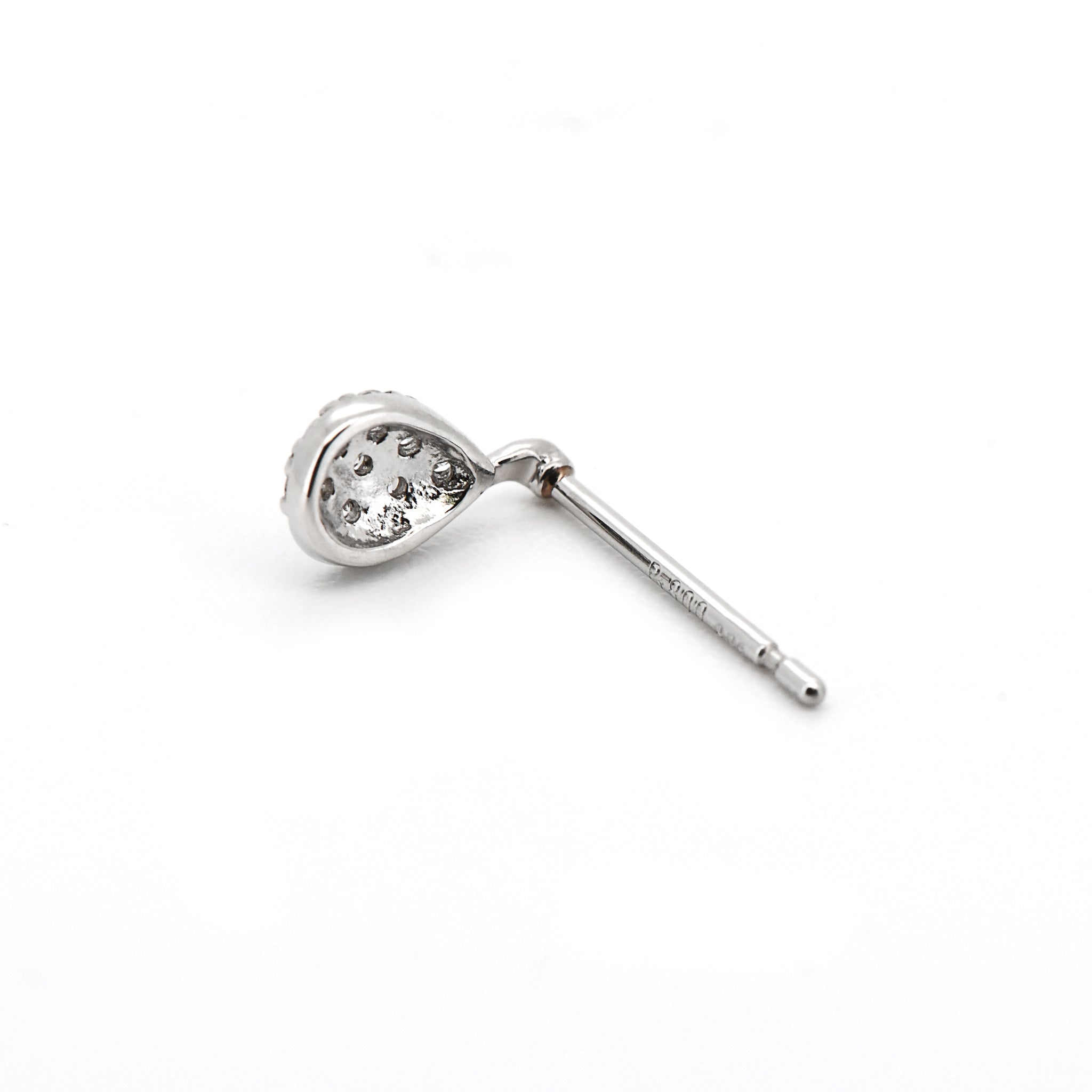 ダイヤモンド ピアス しずく パヴェ 合計0.08ct Pt900 APC044P