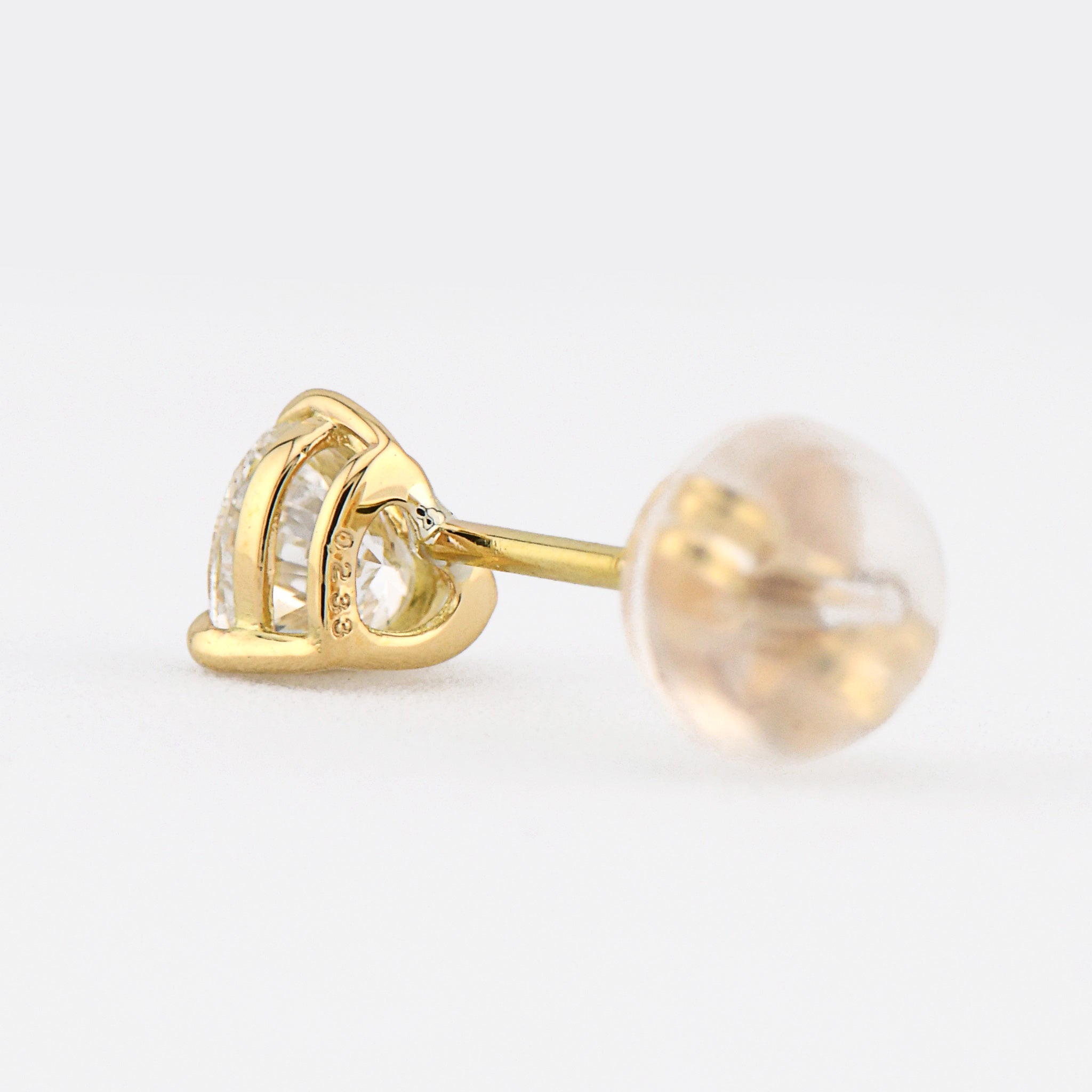 【鑑定書付き】ハートシェイプ ダイヤモンド 合計0.47ct ダイヤ K18YG ピアス APP047K