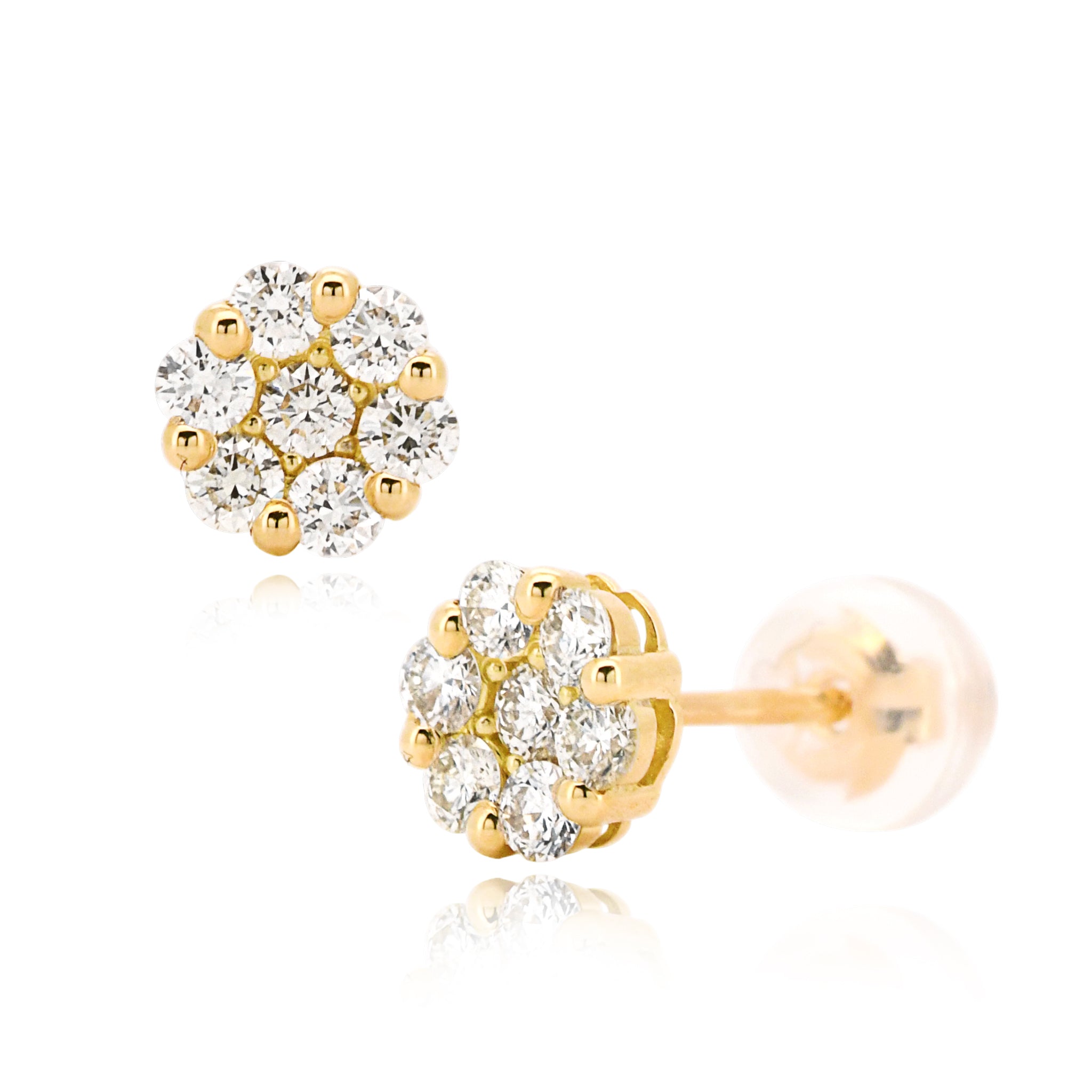ダイヤモンド ピアス 合計0.30ct K18YG
