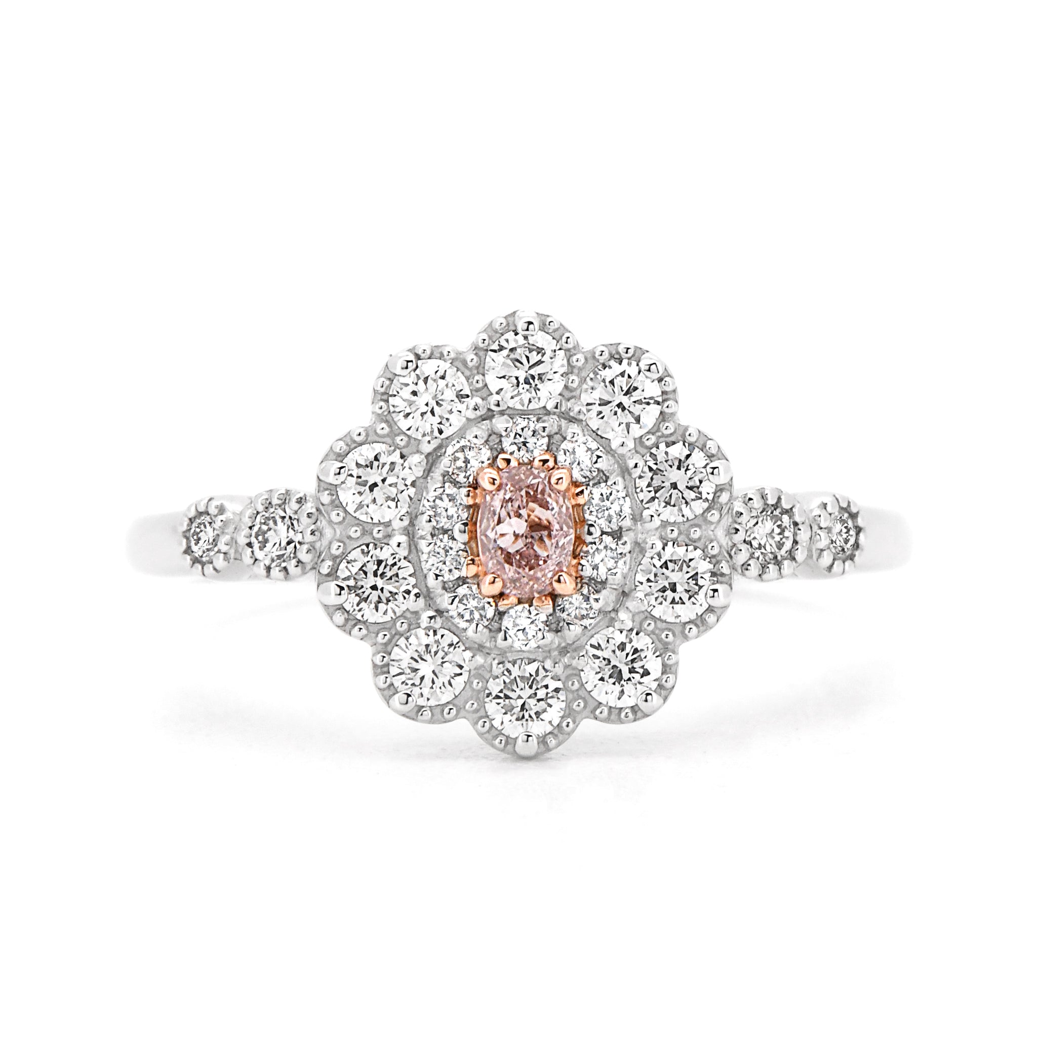 新品 Pt950 天然ピンクダイヤモンドリング　FPP0.028/0.10ct 希少 Pt950 天然ビビッドピンクダイヤモンド リング 0.16ct FVPP PD0