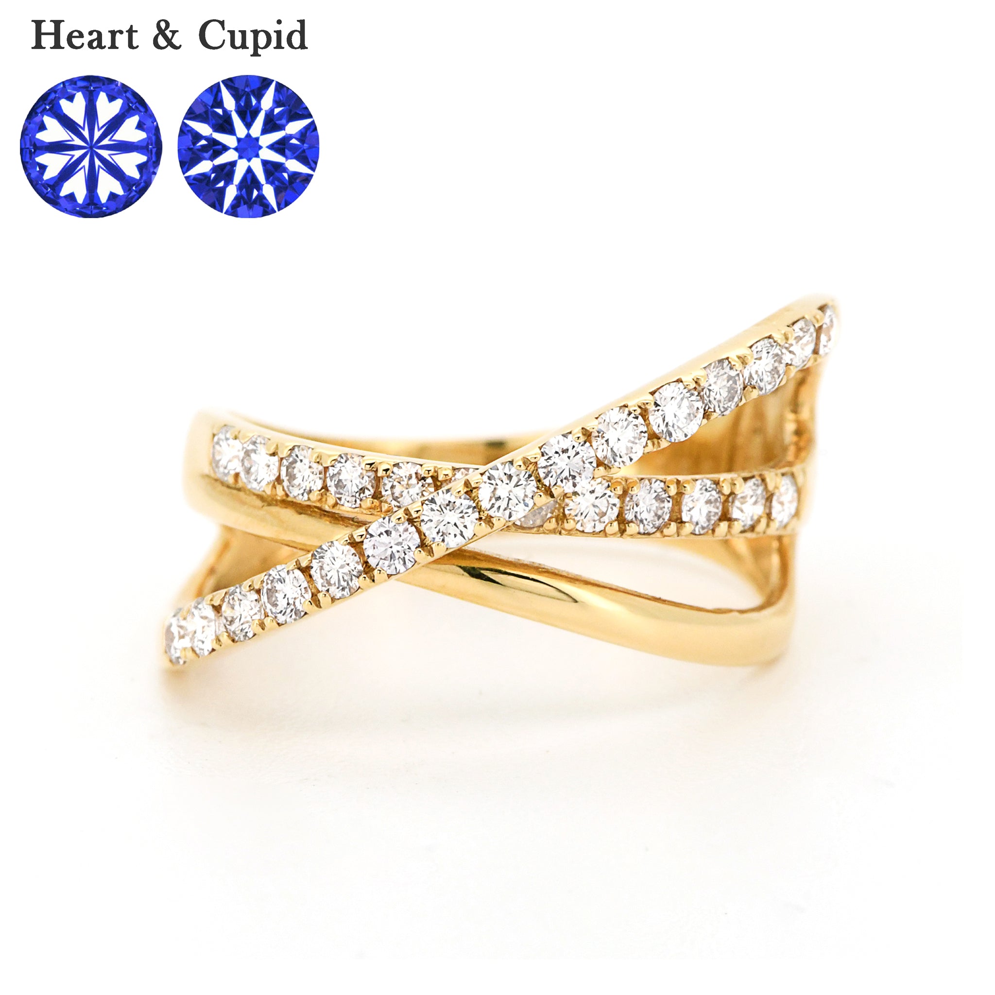 H&C ダイヤモンド 計0.50ct K18YG リング イエローゴールド ARK079K