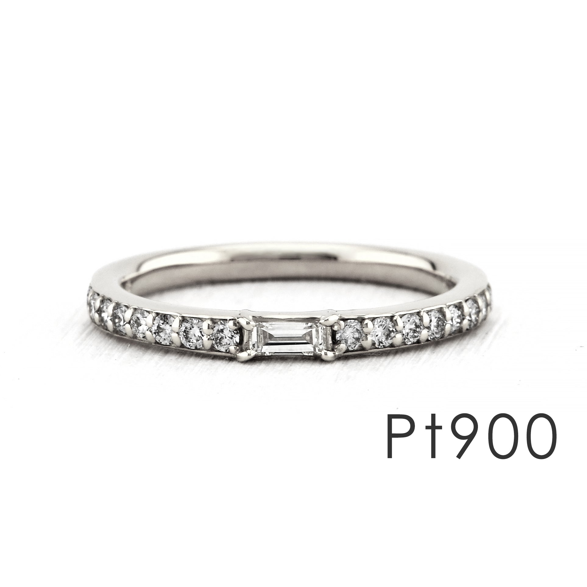 【価格改定対象品】バゲットカット ダイヤモンド 計0.30ct K18YG K18PG Pt900 ハーフ エタニティ リング プラチナ ゴールド ARP022C