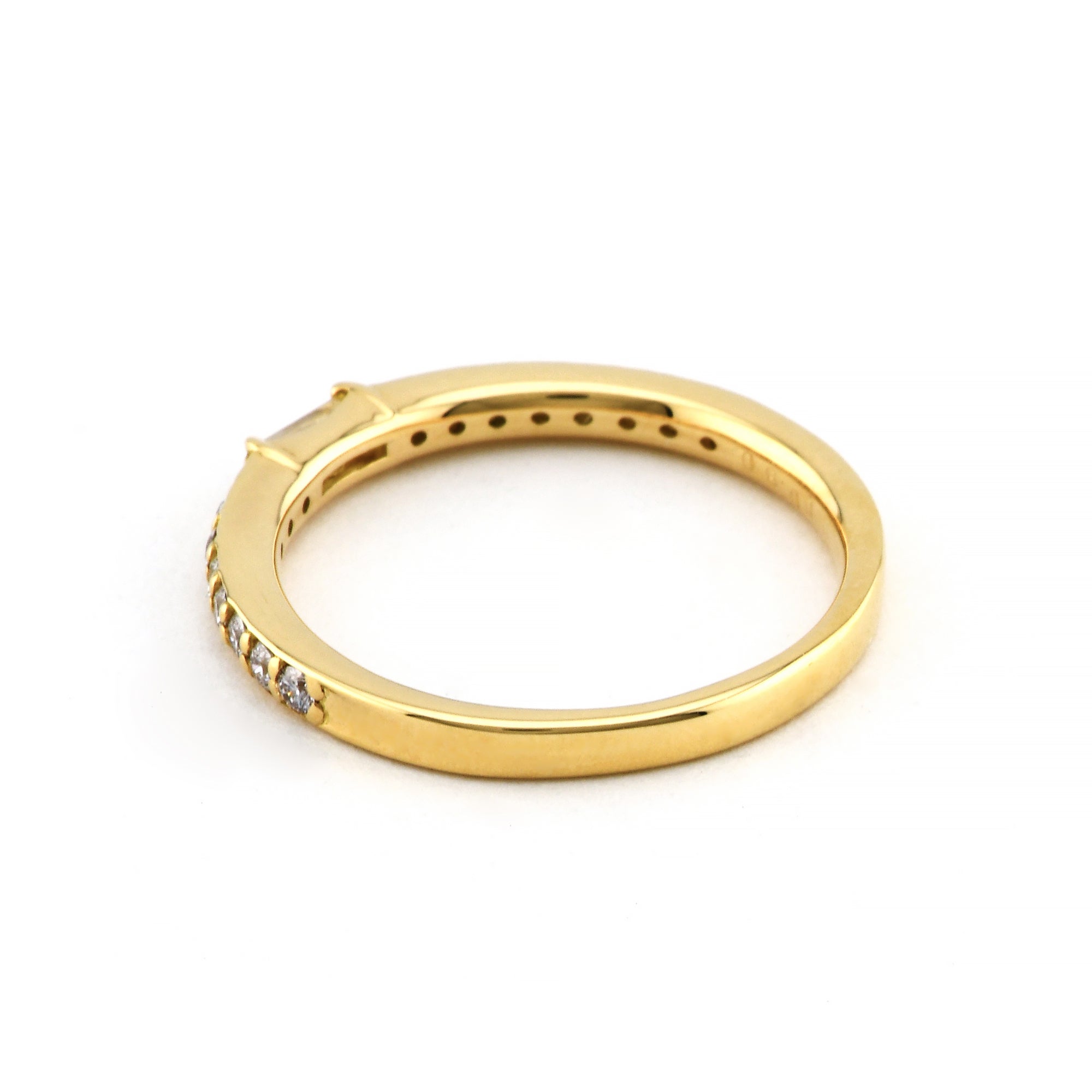 【価格改定対象品】バゲットカット ダイヤモンド 計0.30ct K18YG K18PG Pt900 ハーフ エタニティ リング プラチナ ゴールド ARP022C