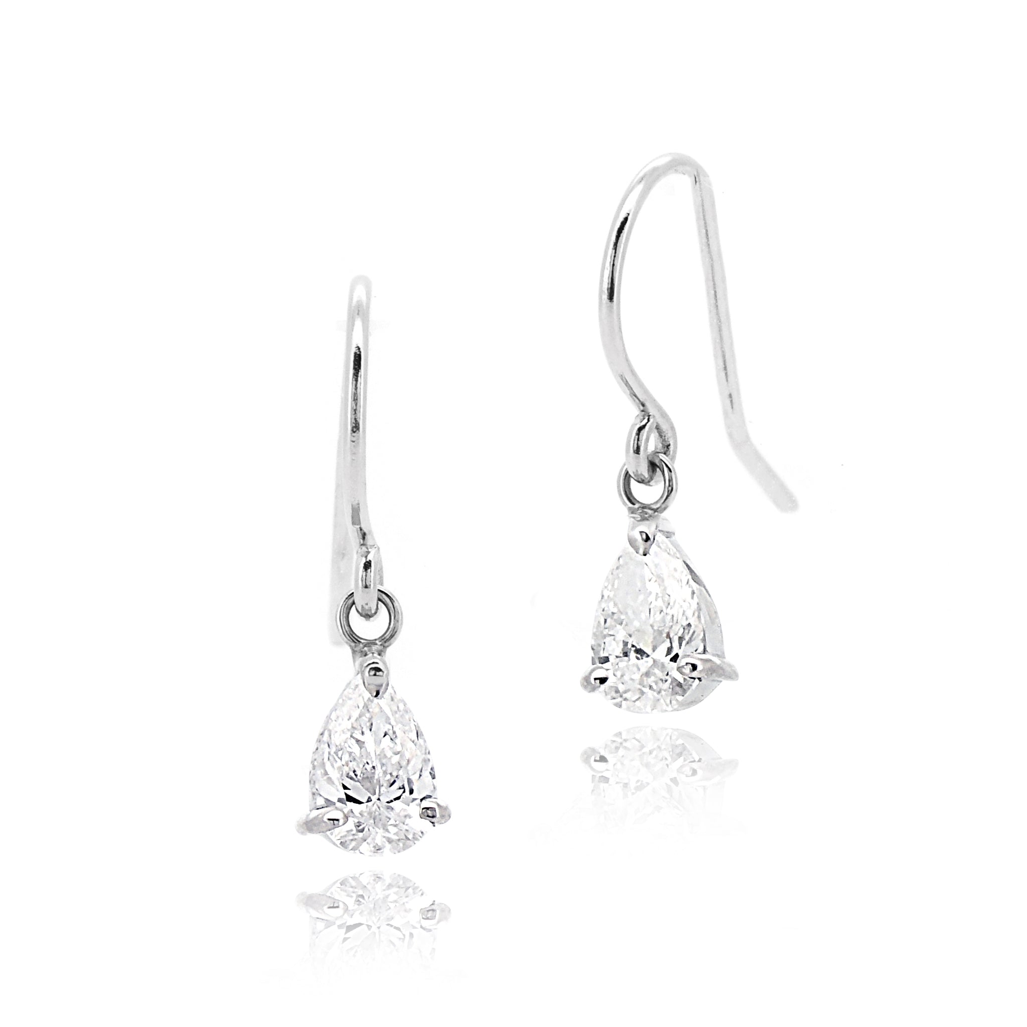 【鑑定書付き】Dカラー ダイヤモンド 合計0.43ct ダイヤ Pt ピアス APW040P