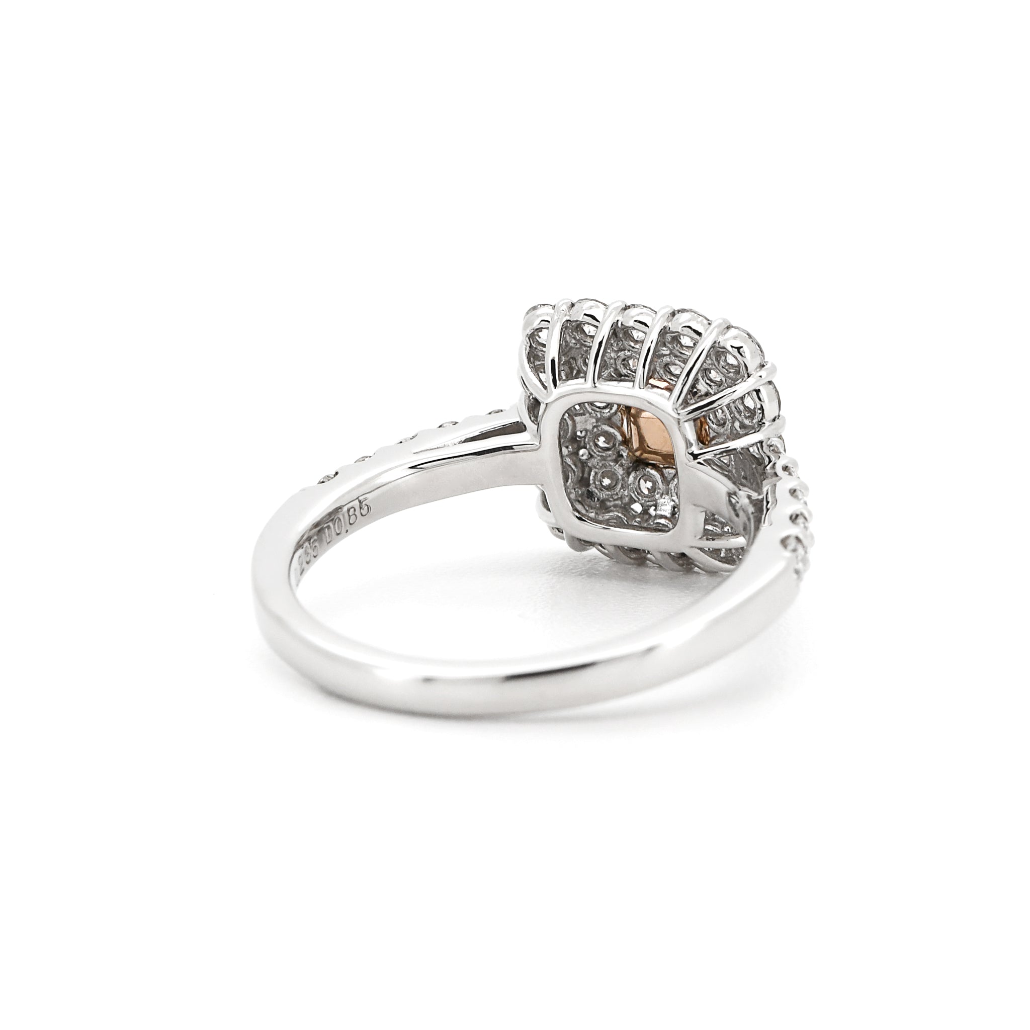 【1点もの・鑑定書付き】天然 ピンクダイヤモンド リング FANCY LIGHT PURPLE PINK Pt950 プラチナ K18PG ARW066P