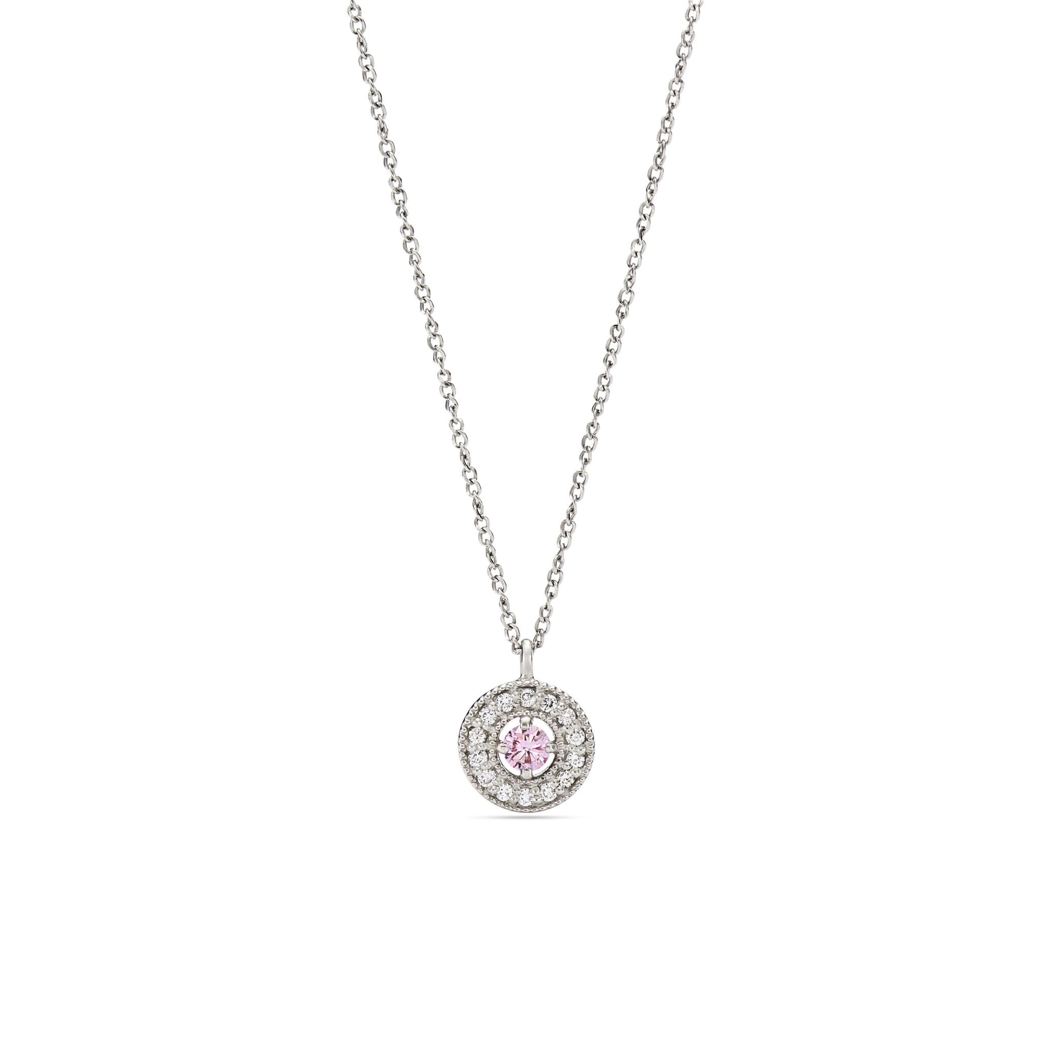 ナチュラル(天然)ピンク  ダイヤモンド 0.06 ペンダント・ネックレスネックレス