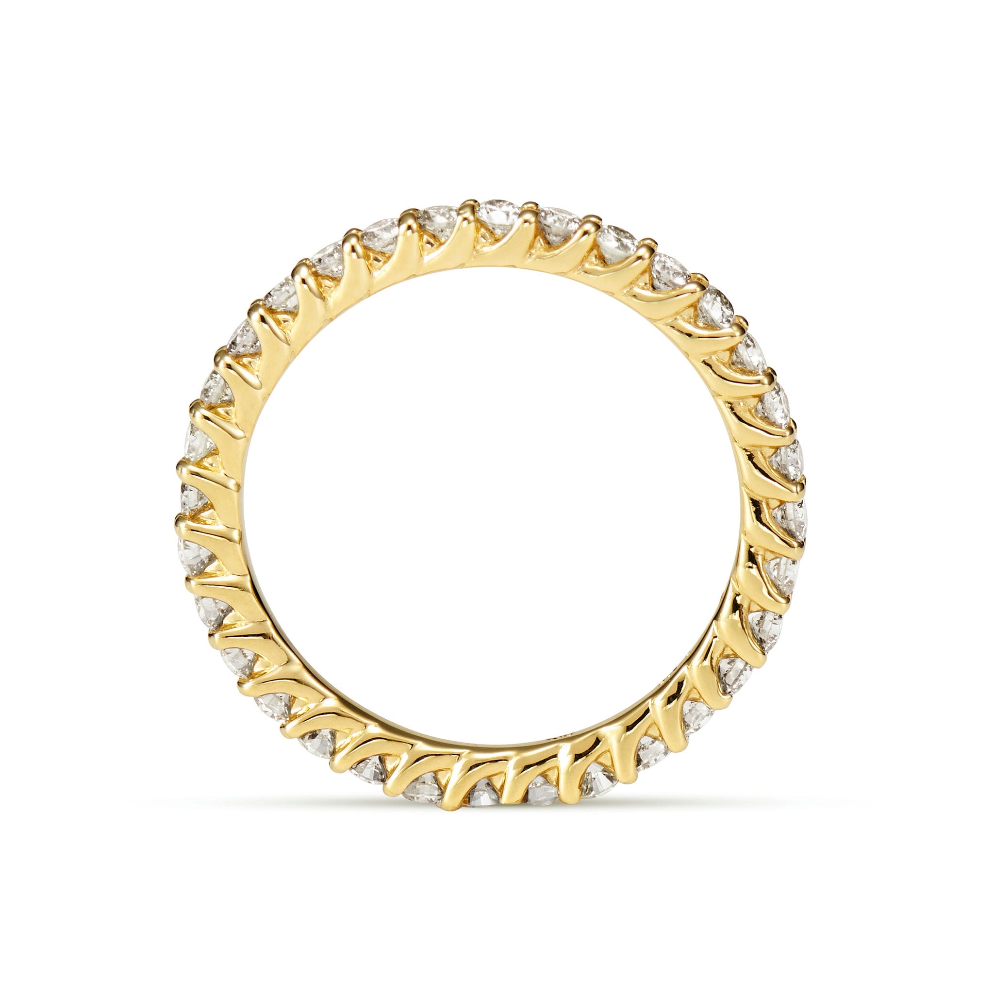 【価格改定対象品】ダイヤモンド 計0.70ct K18YG リング エタニティリング 煌めきの フルエタニティ ダイヤ イエローゴールド ARP001K