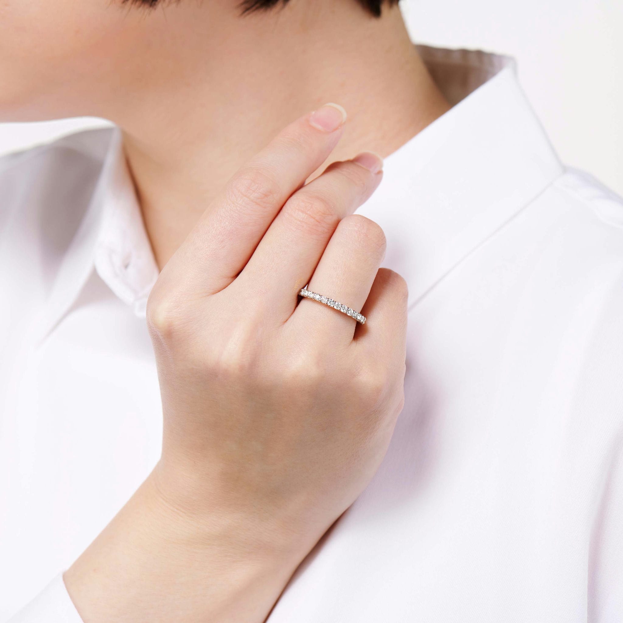 【価格改定対象品】ダイヤモンド 計1.00ct Pt950 リング エタニティリング 憧れの フルエタニティ ダイヤ プラチナ ARP002P