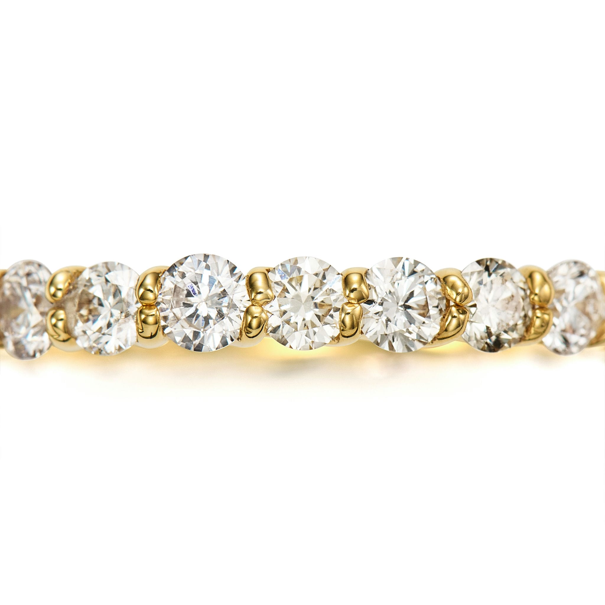 【価格改定対象品】ダイヤモンド 計0.75ct K18YG リング エタニティリング 定番の ハーフエタ ダイヤ イエローゴールド ARP005K