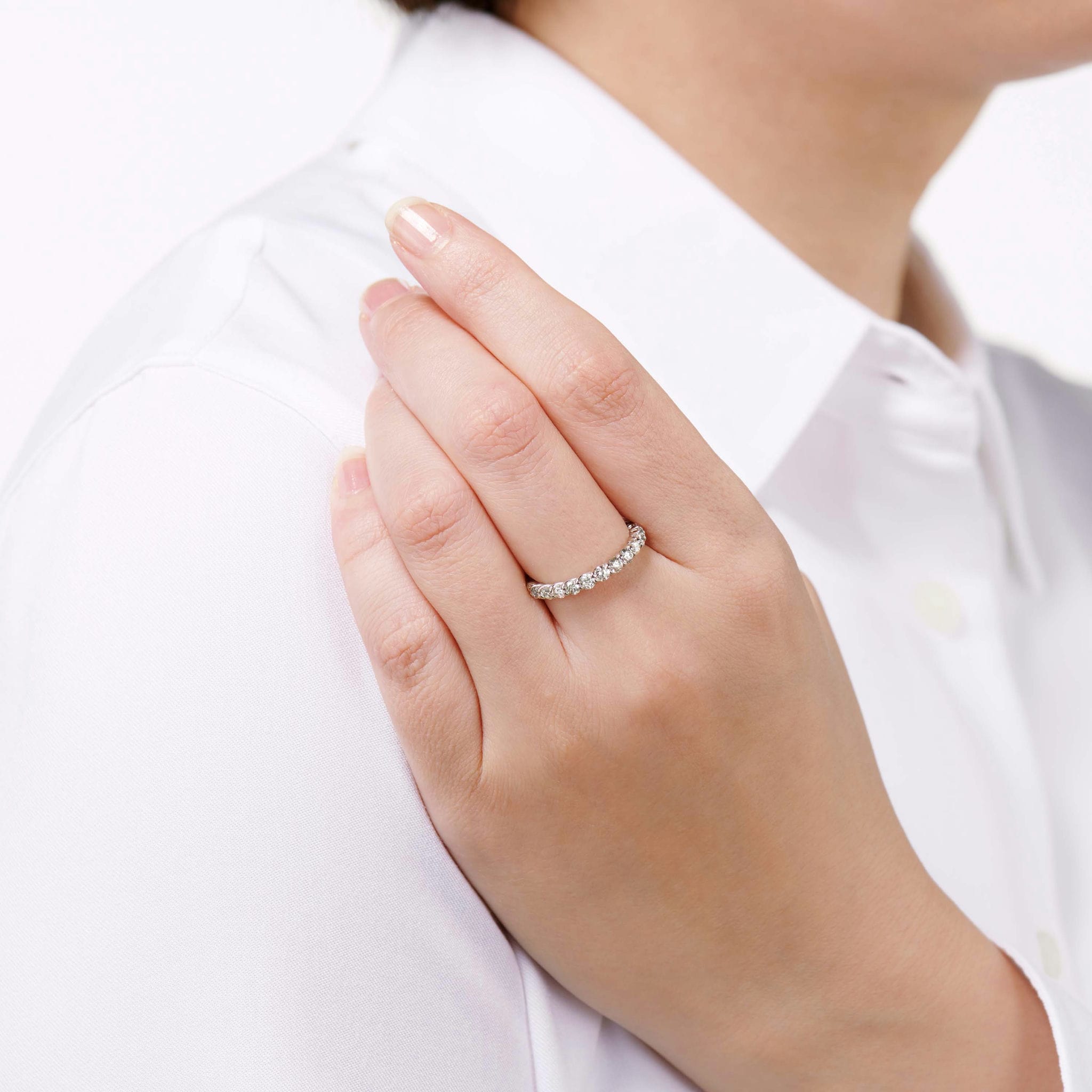 ダイヤモンド 計1.50ct Pt950 リング エタニティリング 迫力の フルエタニティ ダイヤ プラチナ ARP003P