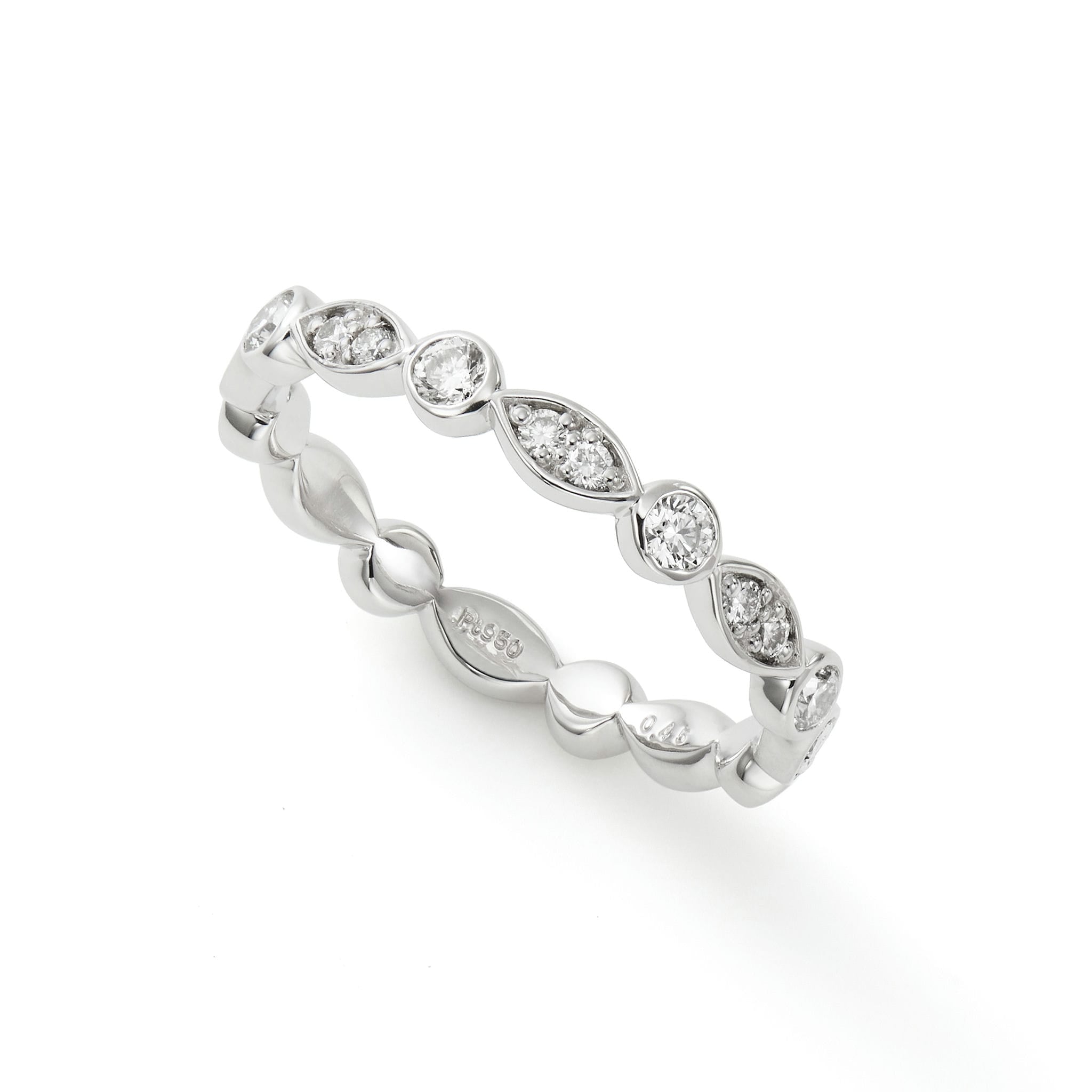 【価格改定対象品】ダイヤモンド 計0.40ct Pt950 リング エタニティリング フルエタニティ ダイヤ プラチナ ARP004P