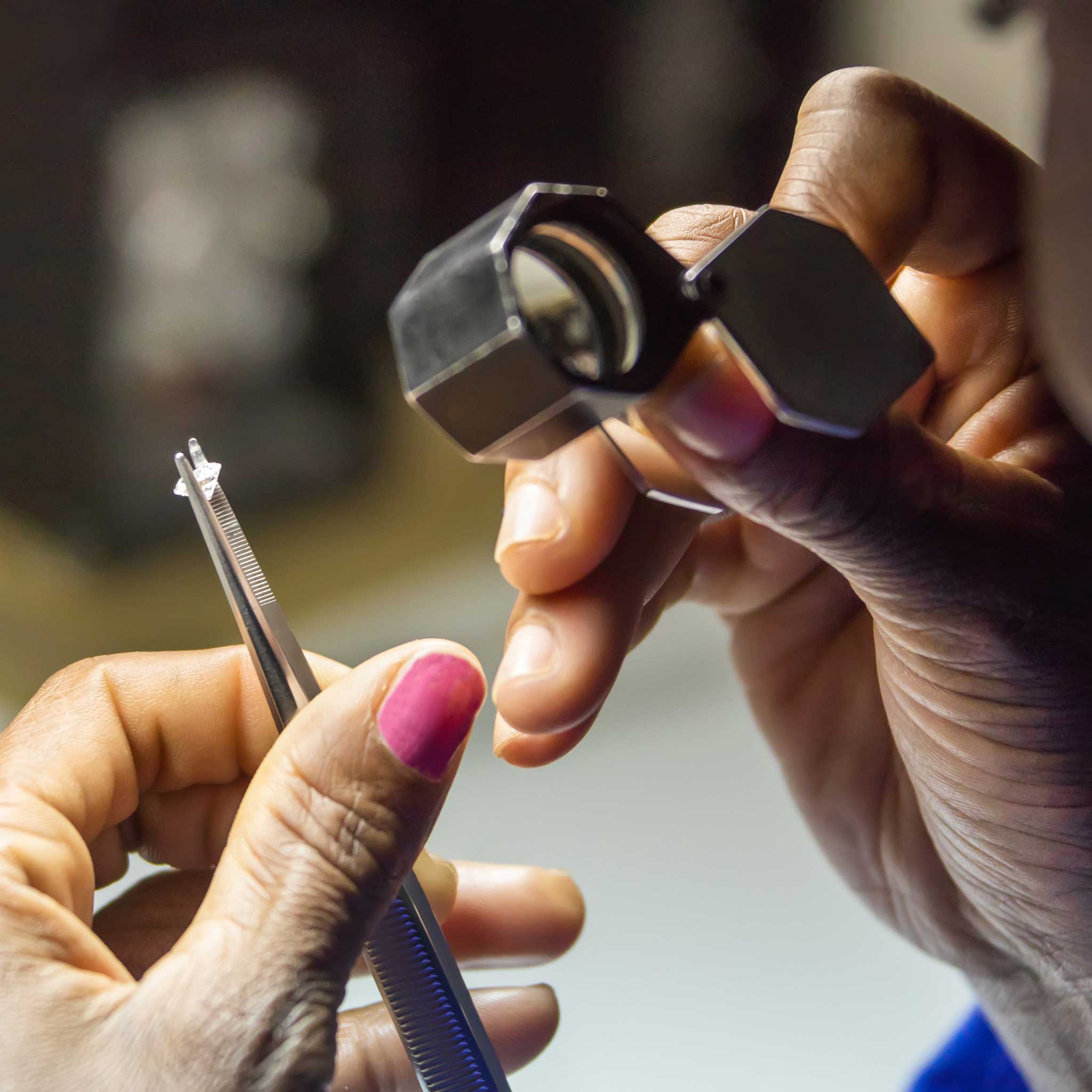 鑑定書付きのジュエリー