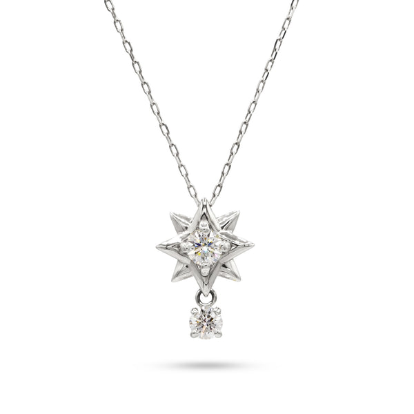 プラチナ950 計0.26ct ダイヤモンド 最上級の輝き エクセレントカット ネックレス 鑑定書付 ANW-013-P