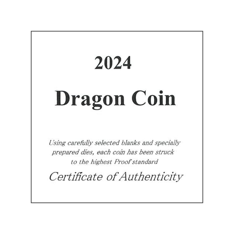 K24 純金 ドラゴン チャールズ国王 1/20oz コイン ペンダント チャーム 2024 Doragon Coin ACB002K