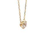 クリスマス限定 0.30ct 一粒 ダイヤモンド ネックレス ソリティア シンプル K18イエローゴールド プラチナ900 ANM-007