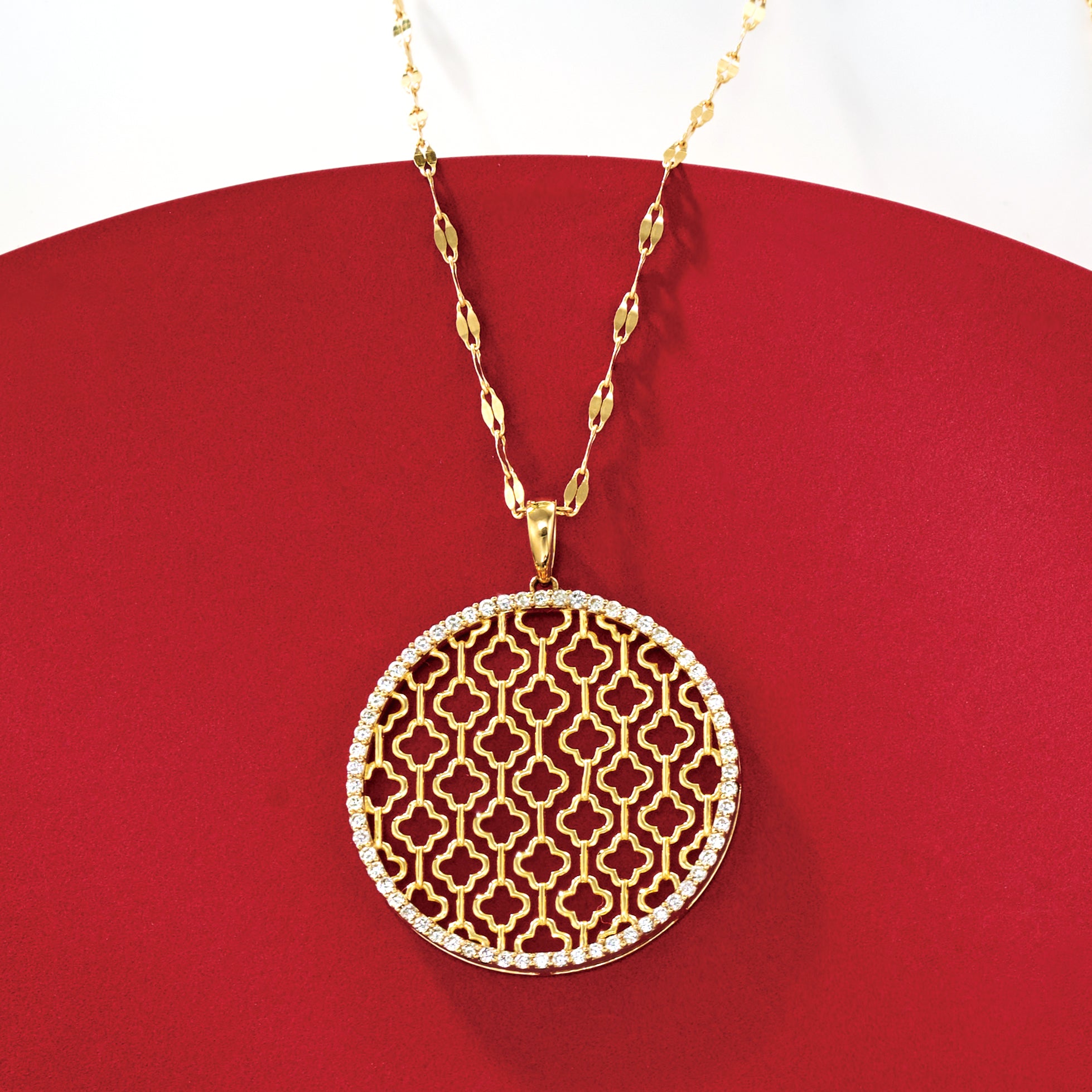 ダイヤモンド ネックレス K18YG KA25W10