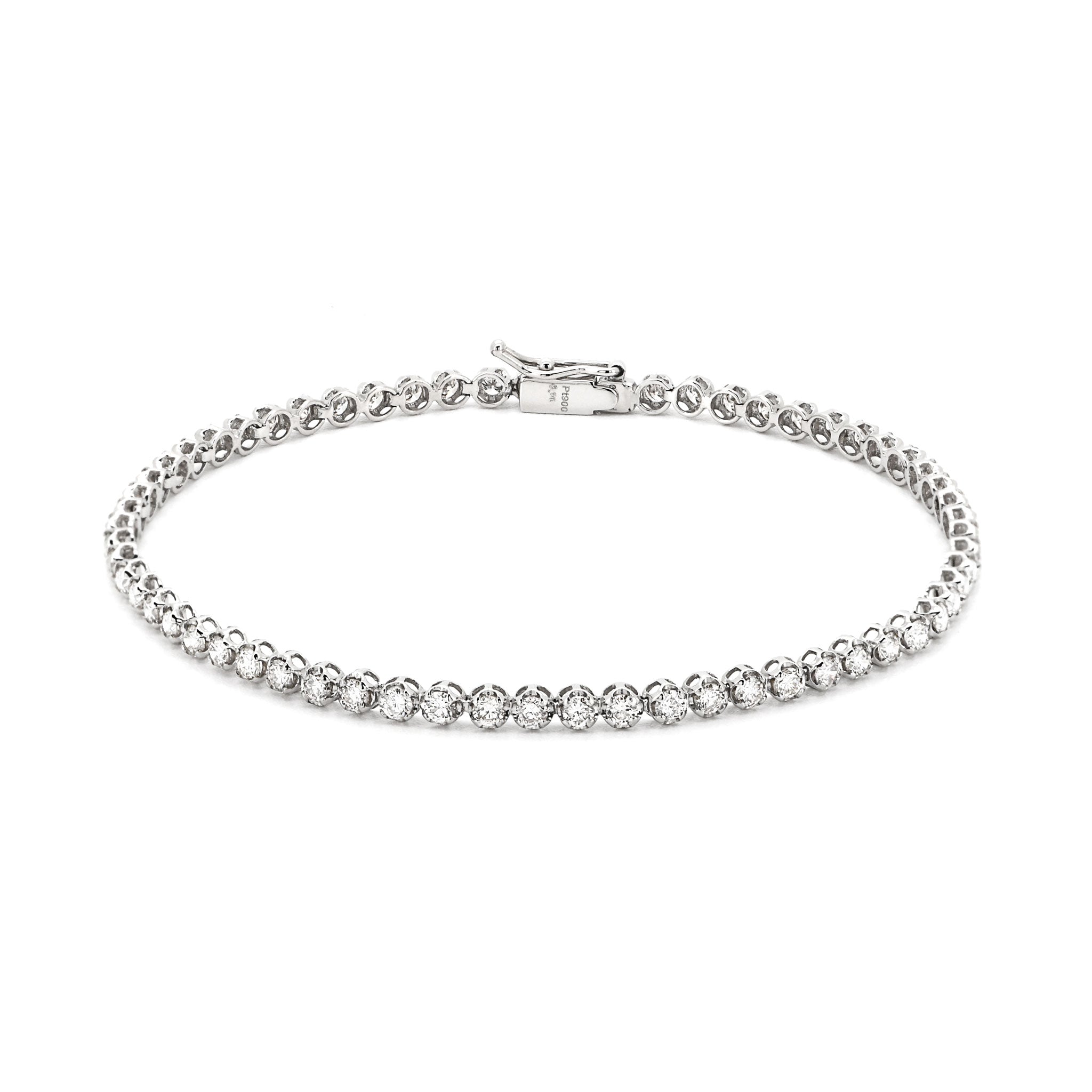 ダイヤモンド 計2.00ct Pt900 テニス ブレスレット ダイヤ ABB005P