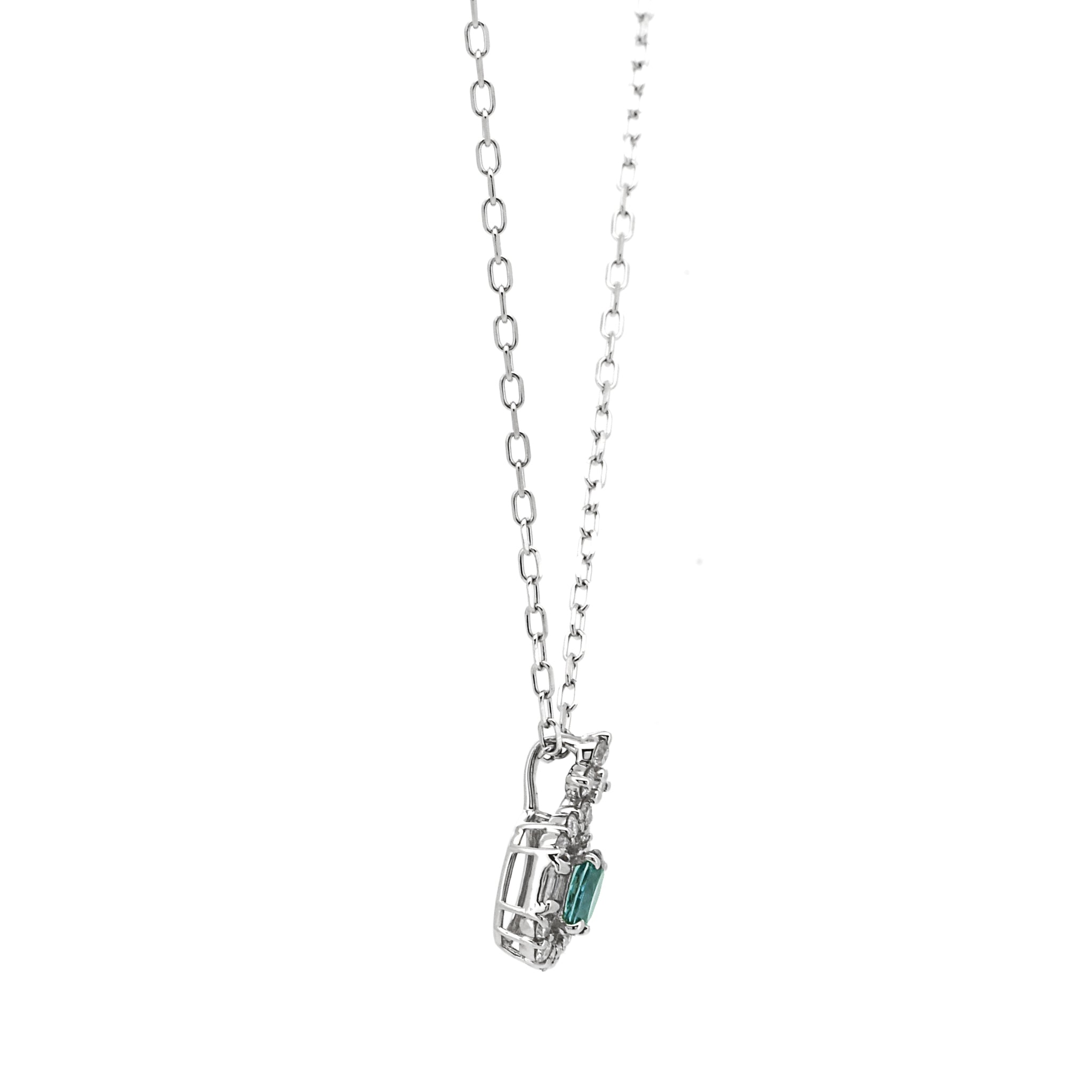 アレキサンドライト ダイヤ ネックレス0.12ct Pt900 プラチナ ANP075P