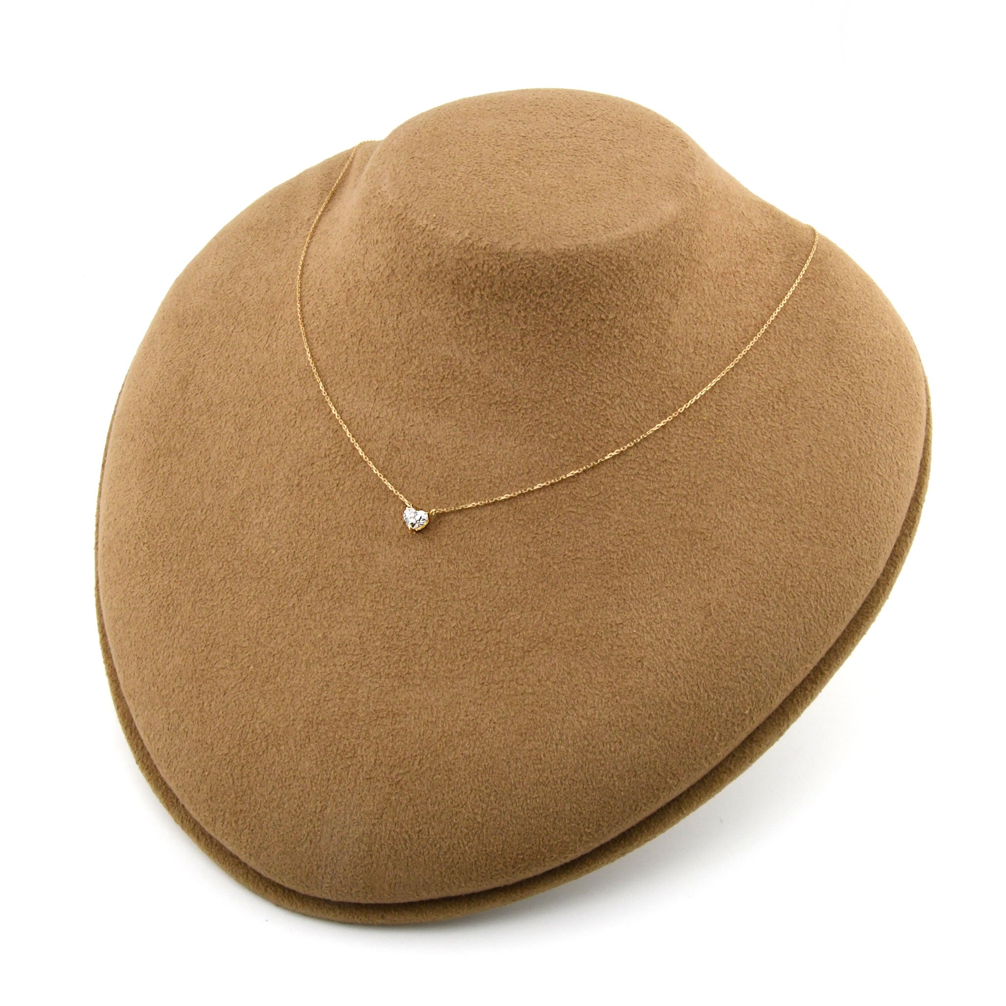 【鑑定書付き】ハートシェイプカット ダイヤモンド 0.3ct 一粒 ネックレス K18YG イエローゴールド ANP135K