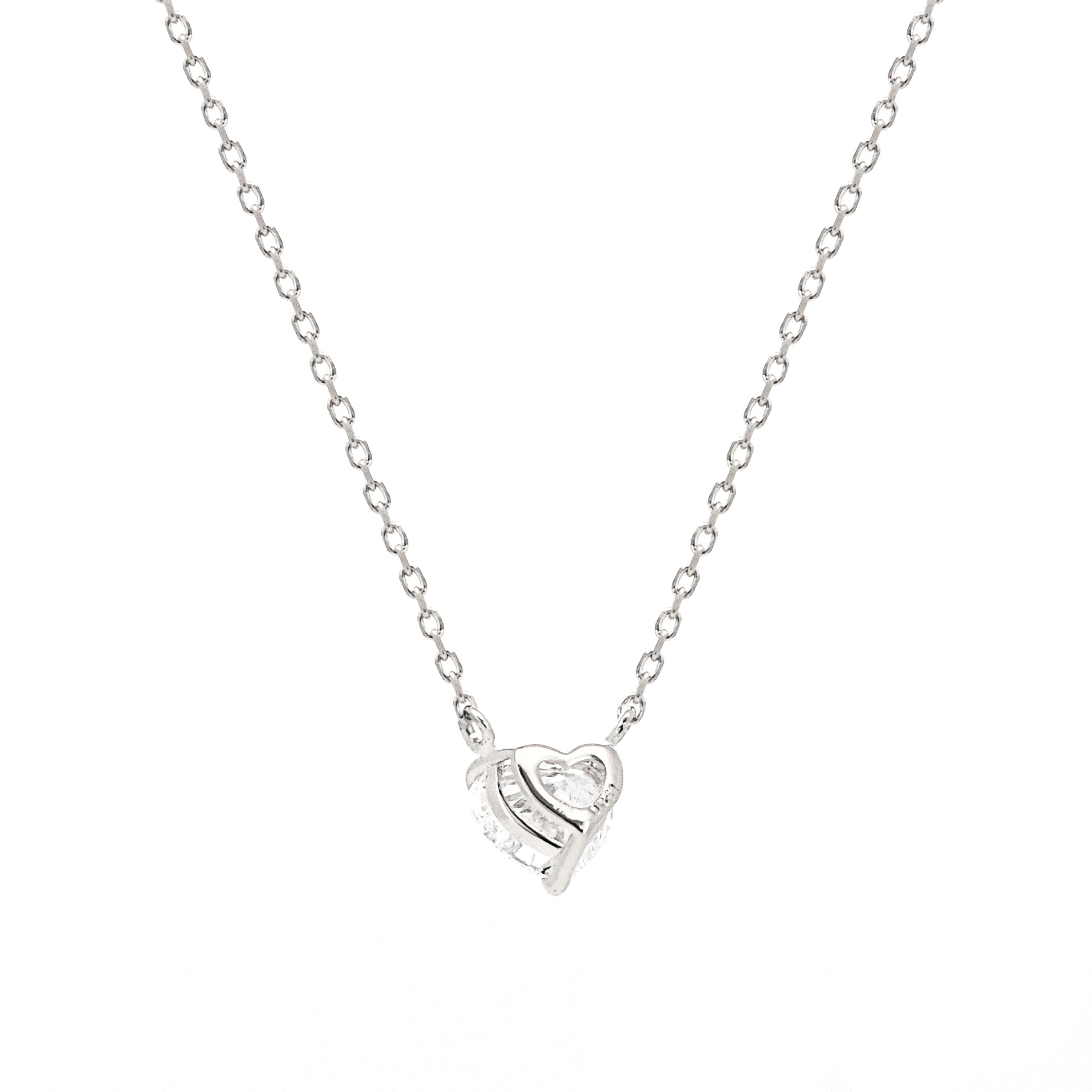 【鑑定書付き】ハートシェイプカット ダイヤモンド 0.3ct 一粒 ネックレス Pt900 プラチナ ANP135P