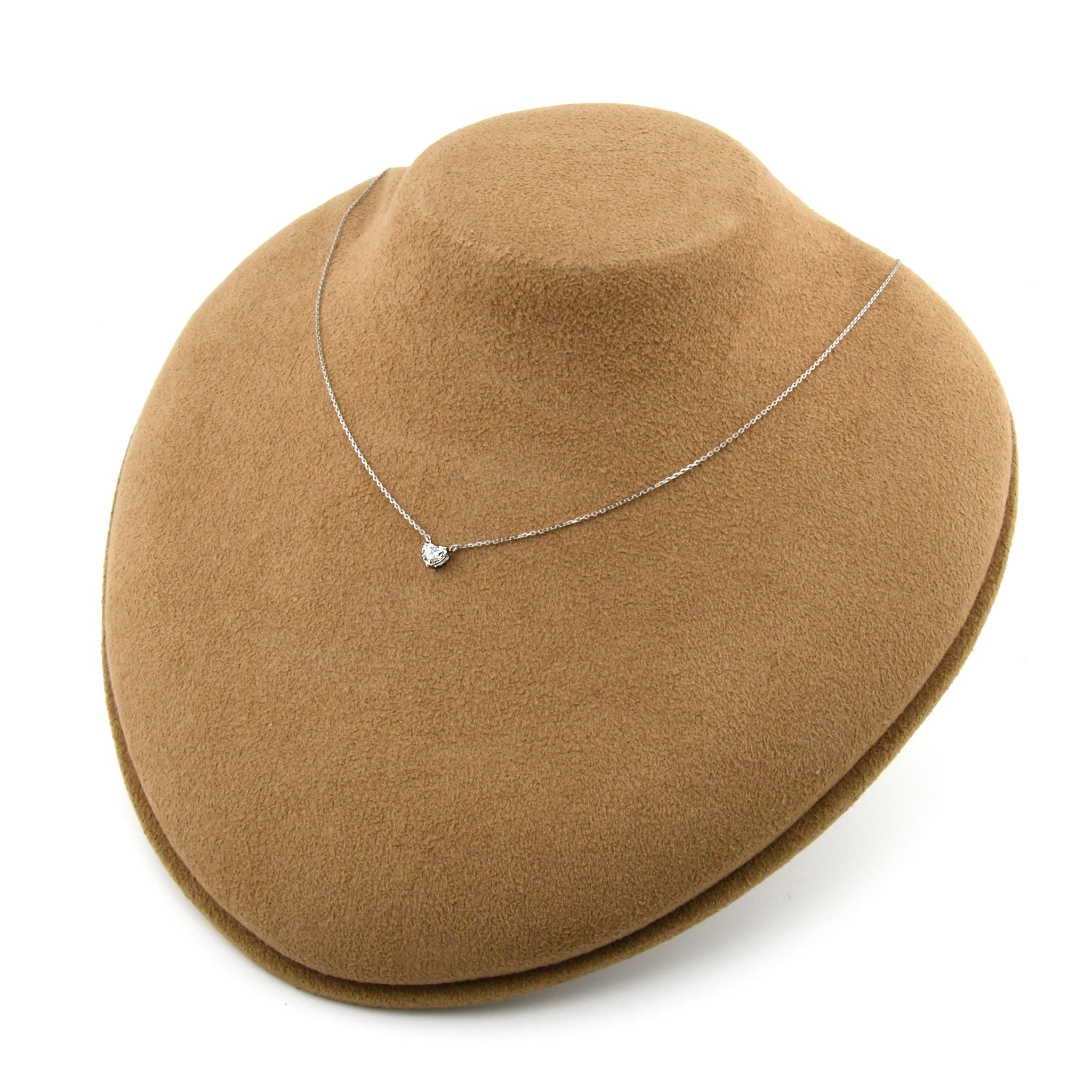 【鑑定書付き】ハートシェイプカット ダイヤモンド 0.3ct 一粒 ネックレス Pt900 プラチナ ANP135P