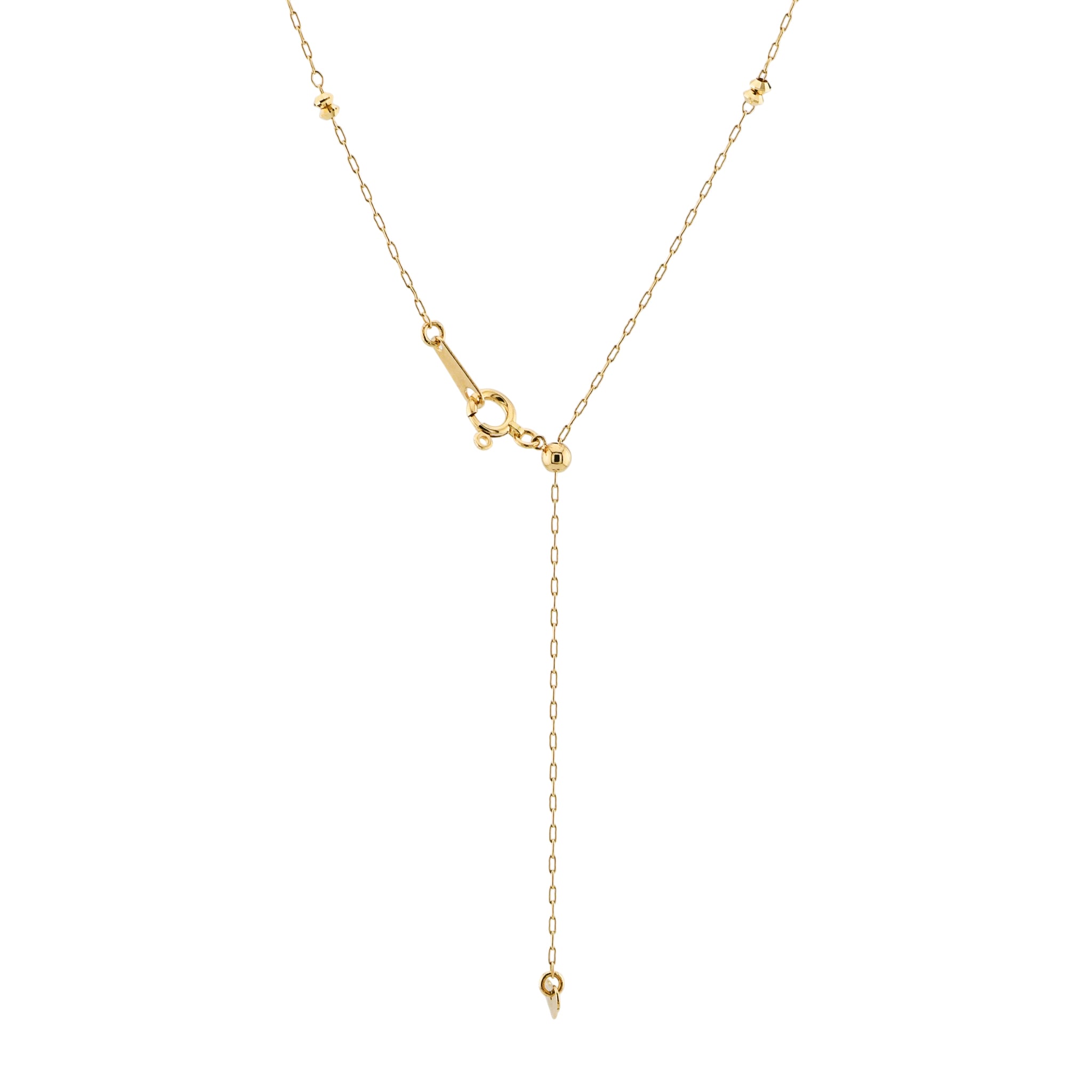 【1点もの・鑑定書付き】ロングネックレス ダイヤモンド ［ 0.30ct / Fカラー / SI2 / EX ］ ダイヤ ネックレス K18YG イエローゴールド ペンダント ANR084K