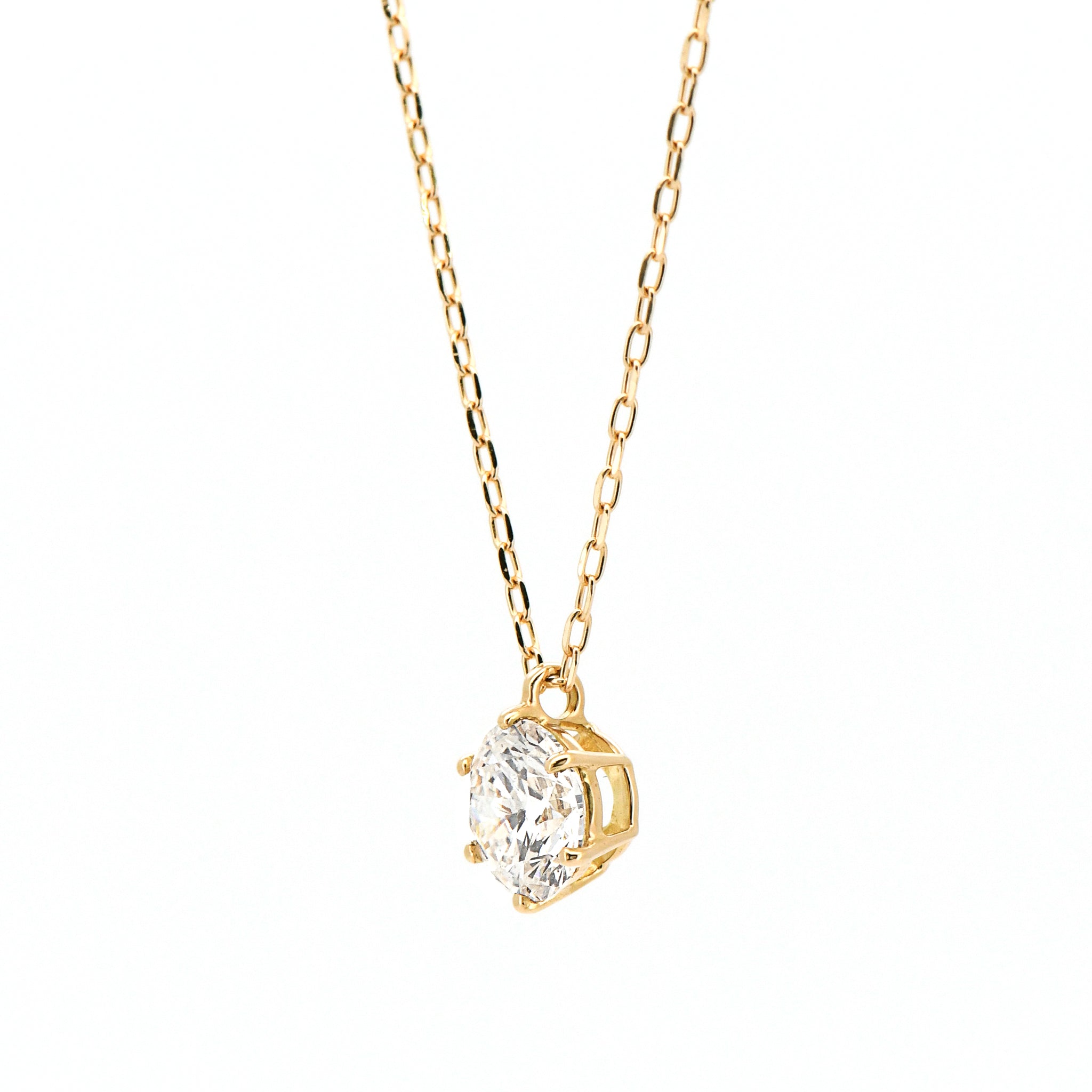1カラット 一粒ダイヤネックレス 鑑定書付きダイヤモンド 1.014ct