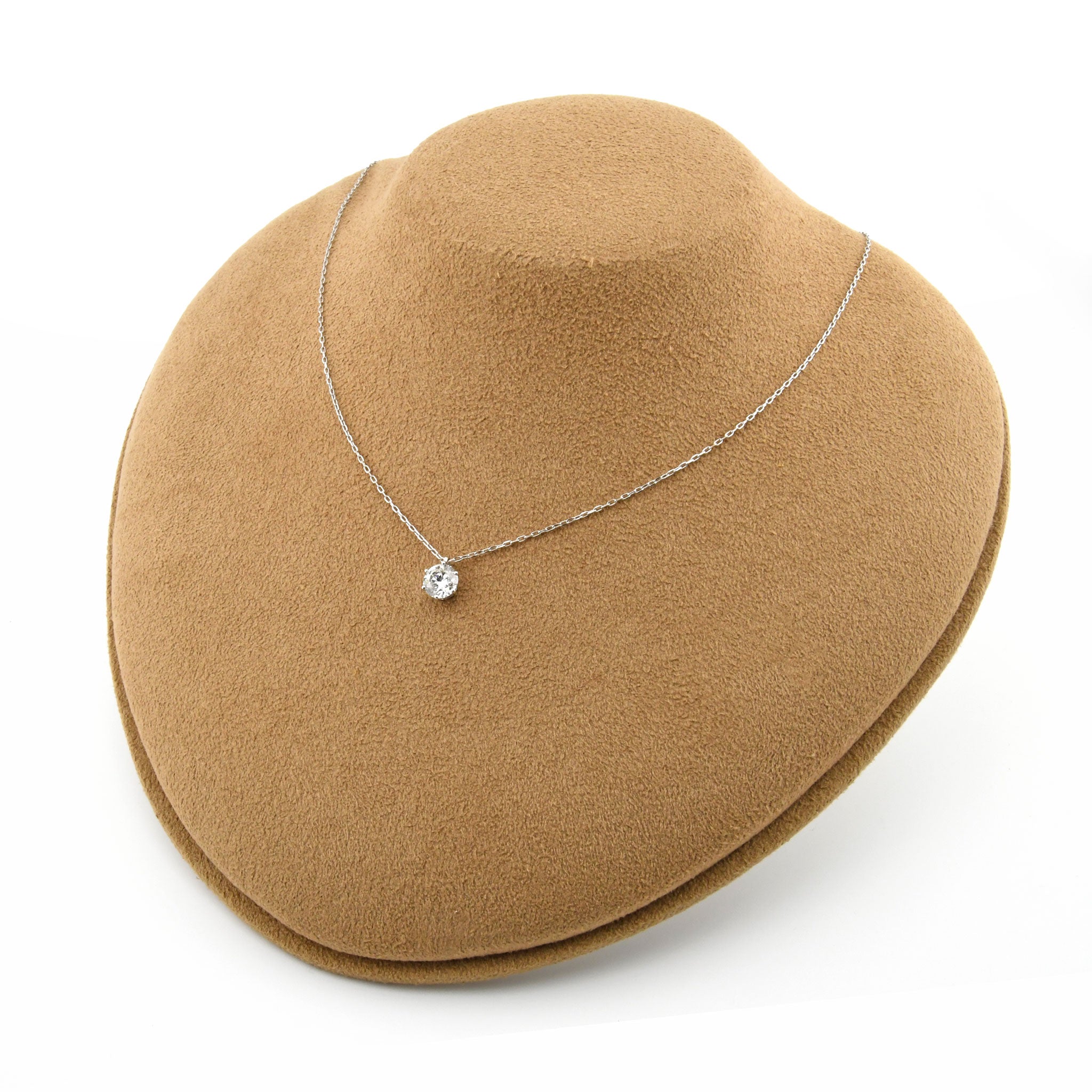 【1点もの・鑑定書付き】 ダイヤモンド 1.000ct プラチナ Pt900 一粒 ダイヤ ネックレス 6本爪 ANS096P