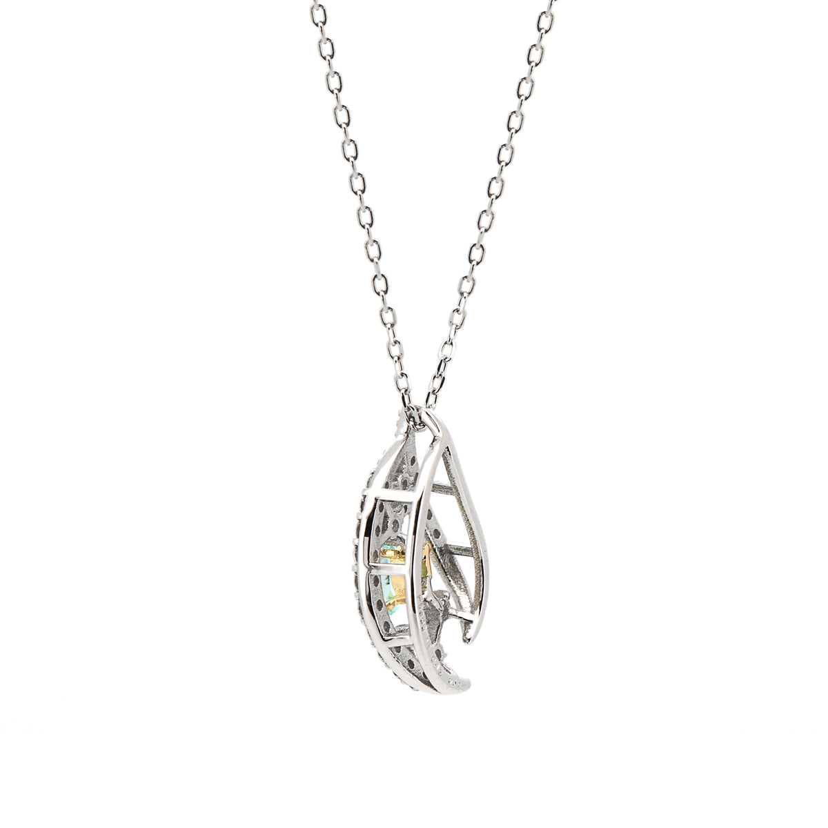 【鑑別書付き】パライバトルマリン 0.12ct Pt950/K18YG ネックレス プラチナ ANS146P