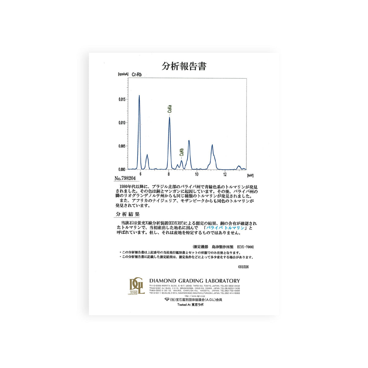 【鑑別書付き】パライバトルマリン 0.05ct Pt950 ネックレス プラチナ ANS148P