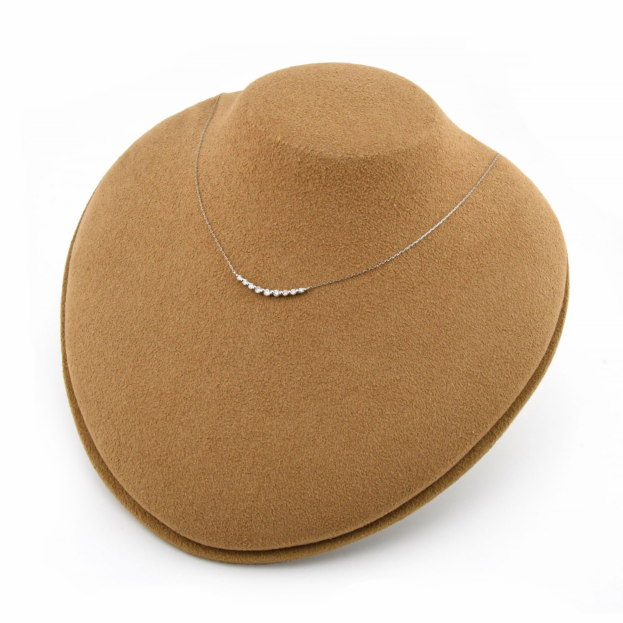 ダイヤモンド 計0.30ct ライン ネックレス Pt900 ANU089P