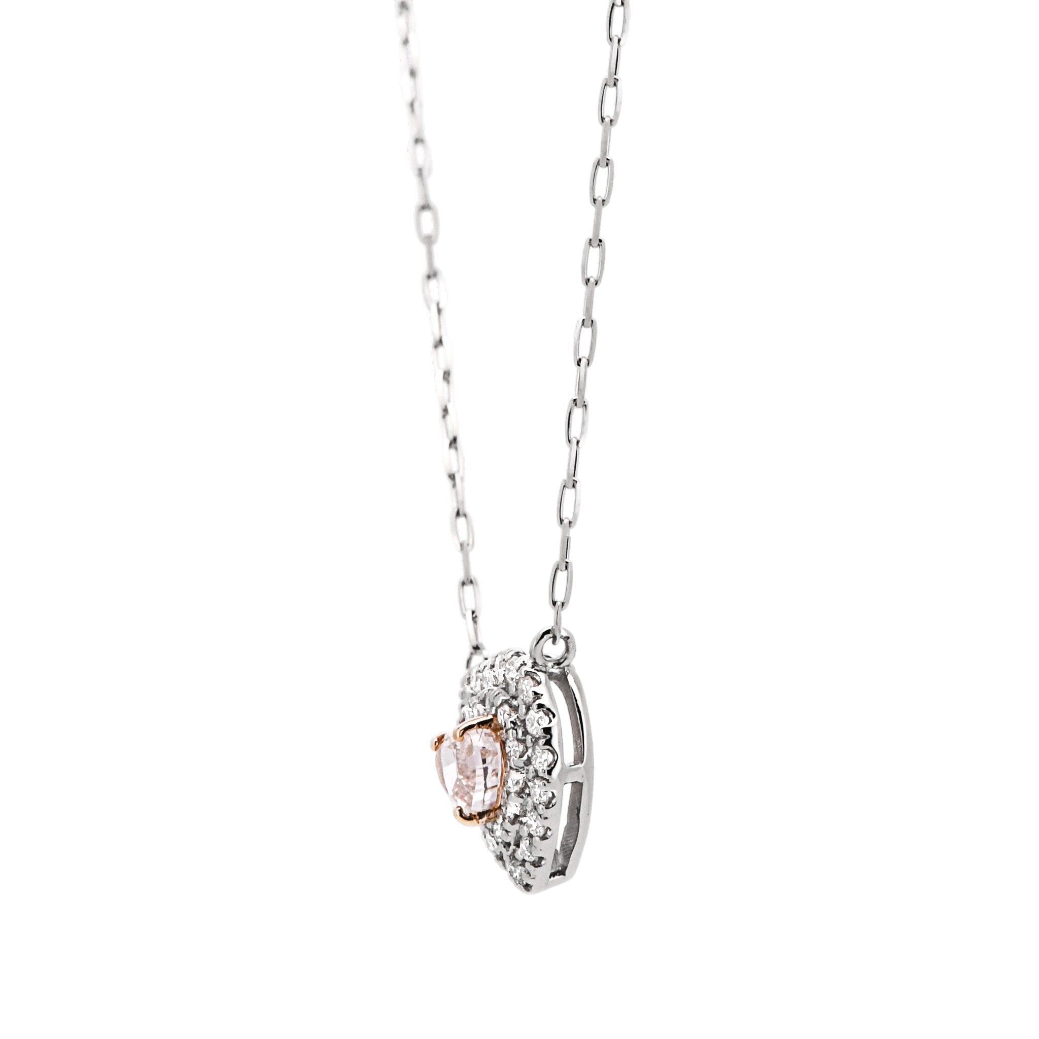 Pt900/850 ピンクダイヤモンド・ダイヤモンド ネックレス 品番d24-316 Pt900/850 ピンクダイヤモンド・ダイヤモンド ネックレス 品番d24-316