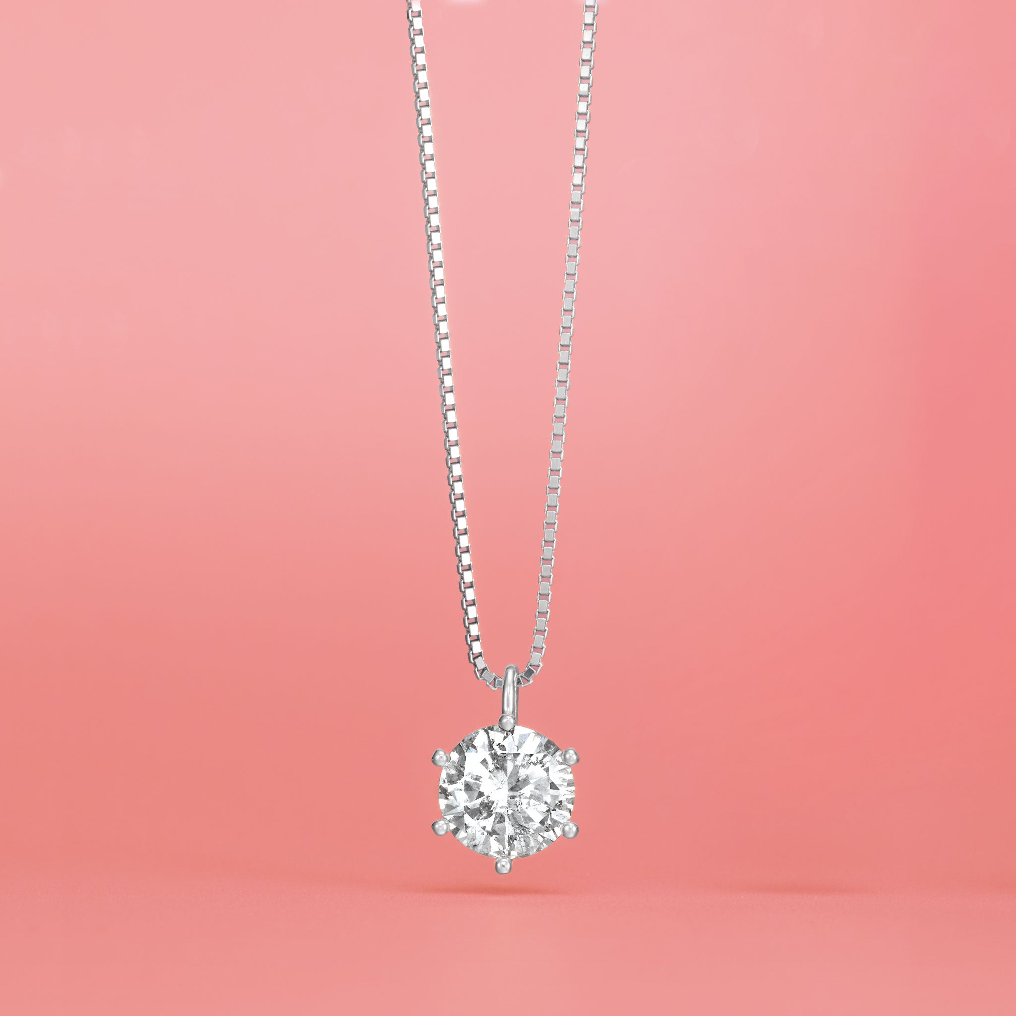 【1点もの・鑑定書付き】ダイヤモンド ［ 2.14ct / Kカラー / I1 / GOOD ］ダイヤ ネックレス Pt900 プラチナ ペンダント ANW072P