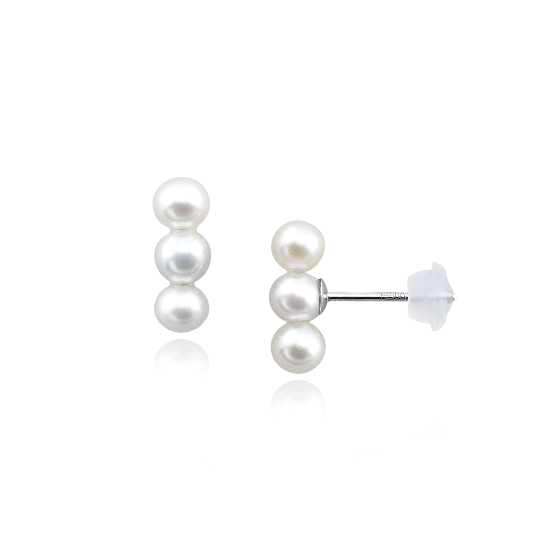 【鑑別書付き】アコヤベビーパール 合計6粒 Pt900 ピアス APC039P