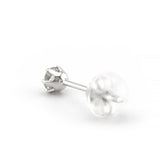 ダイヤモンド 一粒 ピアス 計0.20ct （ 片耳 0.10ct ） Pt900 プラチナ 6本爪 スタッド ピアス 0.1カラット APP006P