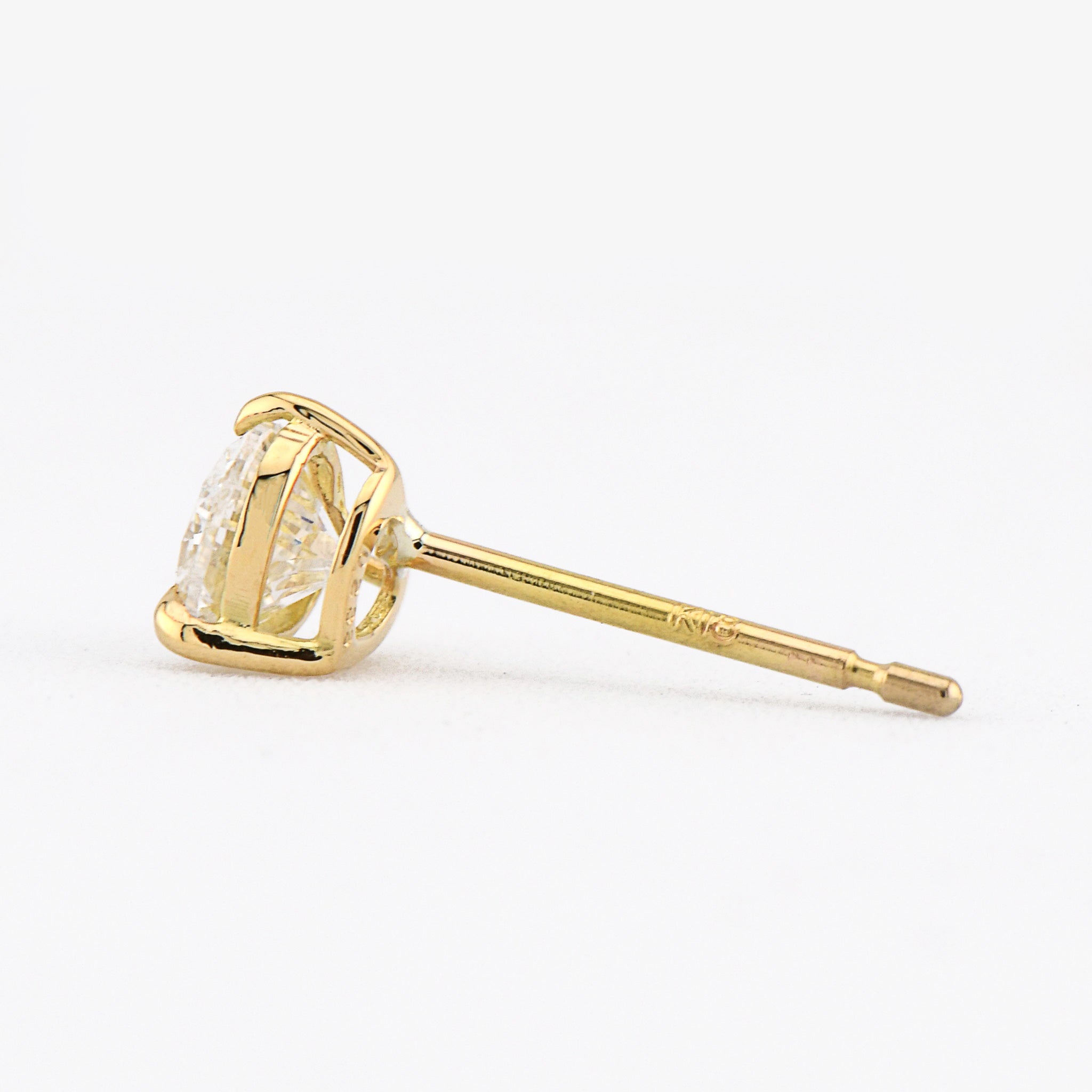 【鑑定書付き】ハートシェイプ ダイヤモンド 合計0.47ct ダイヤ K18YG ピアス APP047K