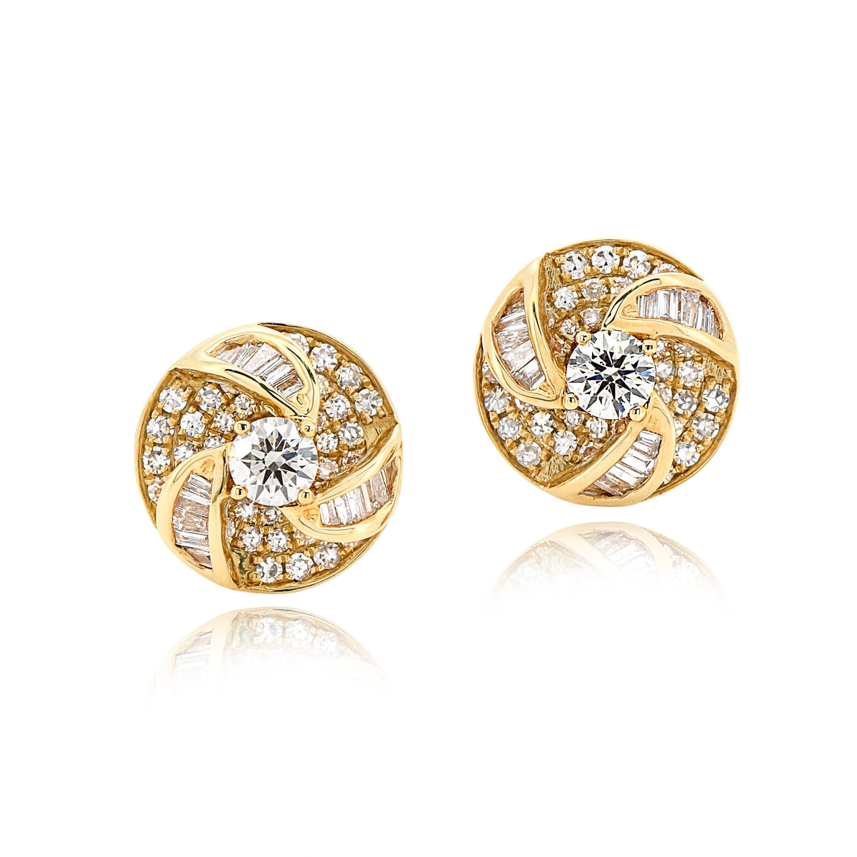 【鑑定書付き】ダイヤモンド Eカラー 3EXCELLENT 合計0.77ct K18YG ピアス APW049P
