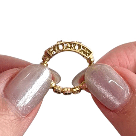 馬九行久(うまくいく) リング ダイヤモンド 計0.04ct K18YG / K18PG / Pt950 ARC069C