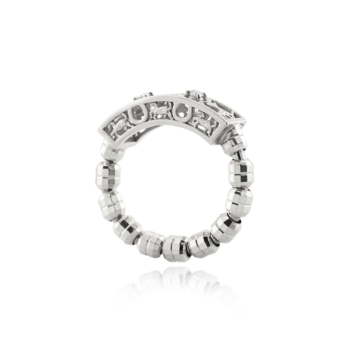 馬九行久(うまくいく) リング ダイヤモンド 計0.04ct Pt950 ARC069C-PT