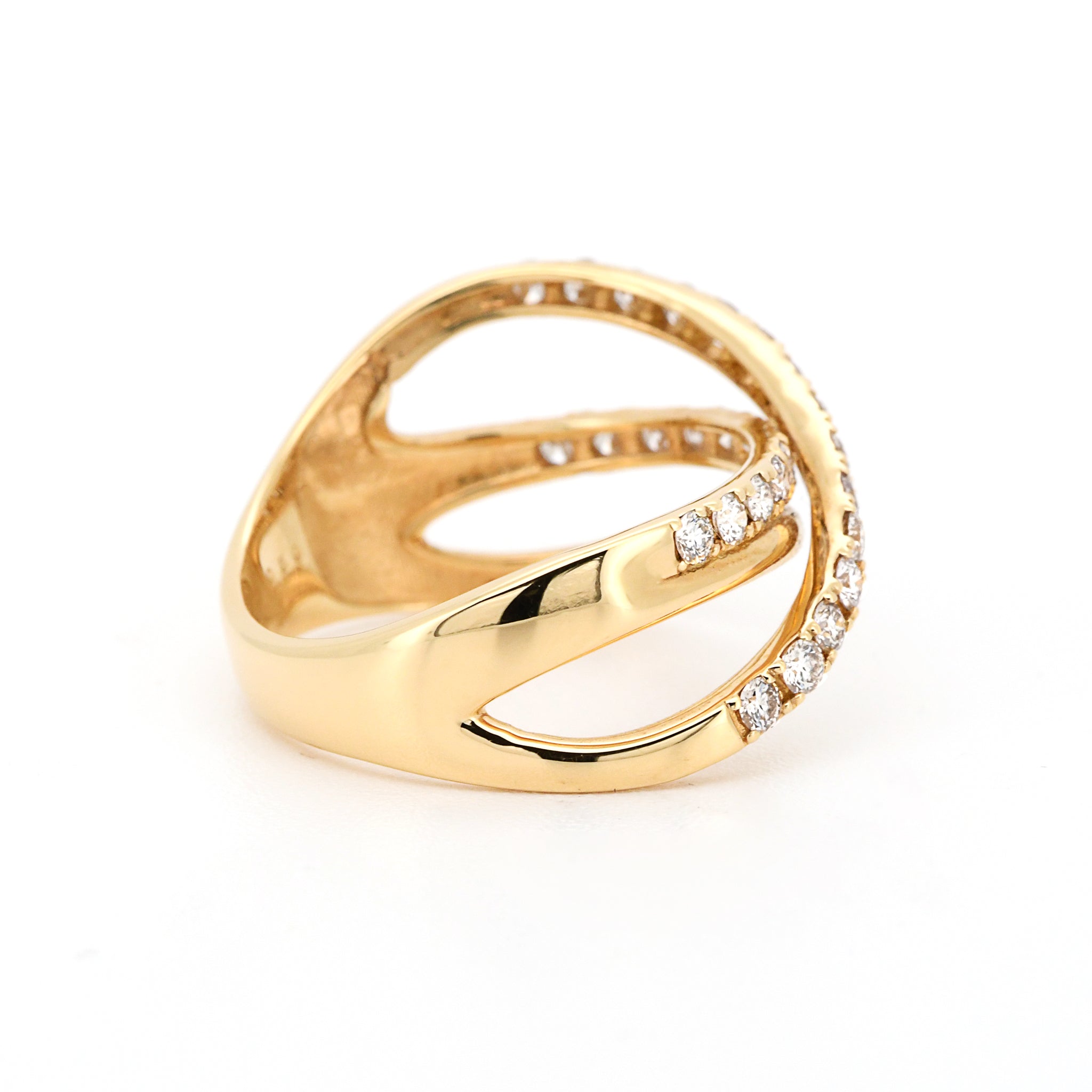 H&C ダイヤモンド 計0.50ct K18YG リング イエローゴールド ARK079K