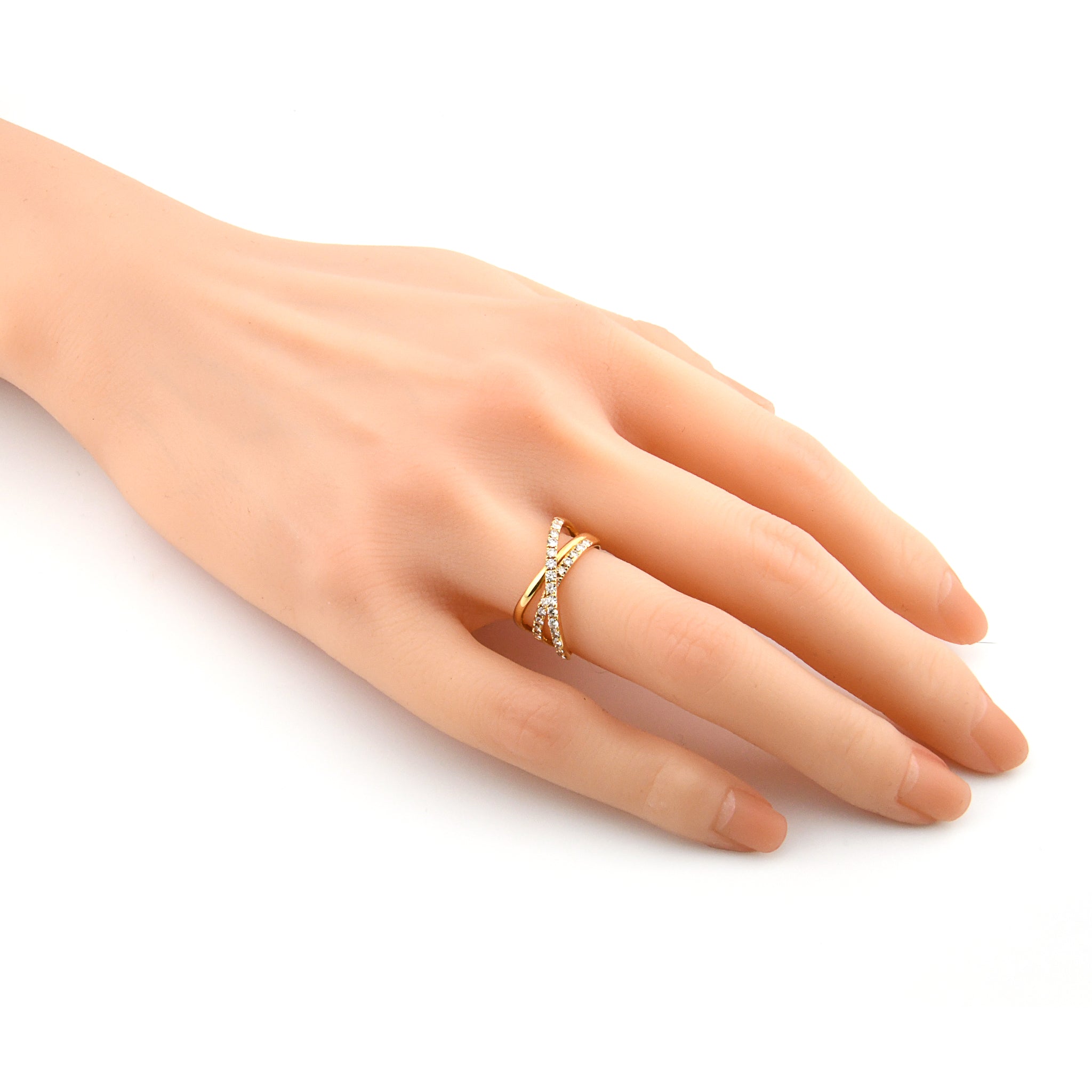 H&C ダイヤモンド 計0.50ct K18YG リング イエローゴールド ARK079K