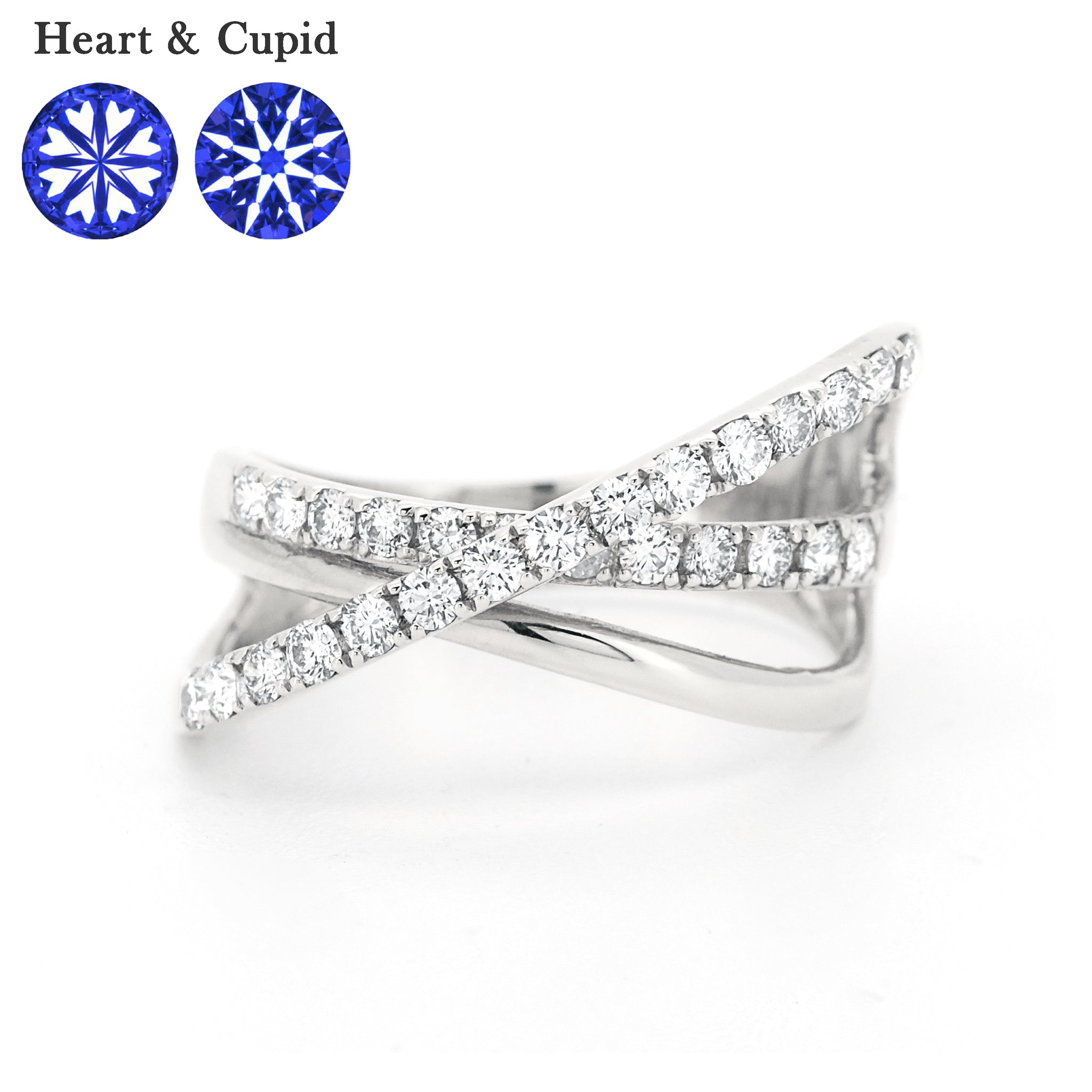 H&C ダイヤモンド 計0.50ct Pt950 リング イエローゴールド ARK079P